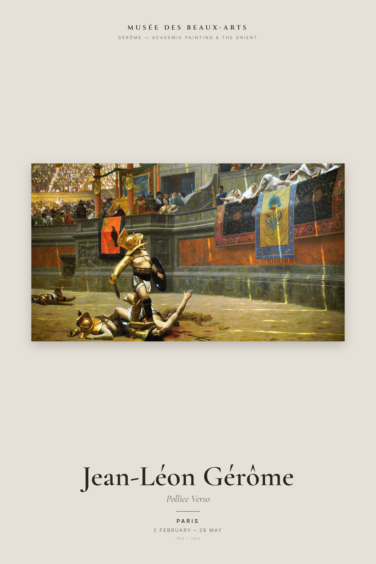 Pollice Verso — Exhibition Poster