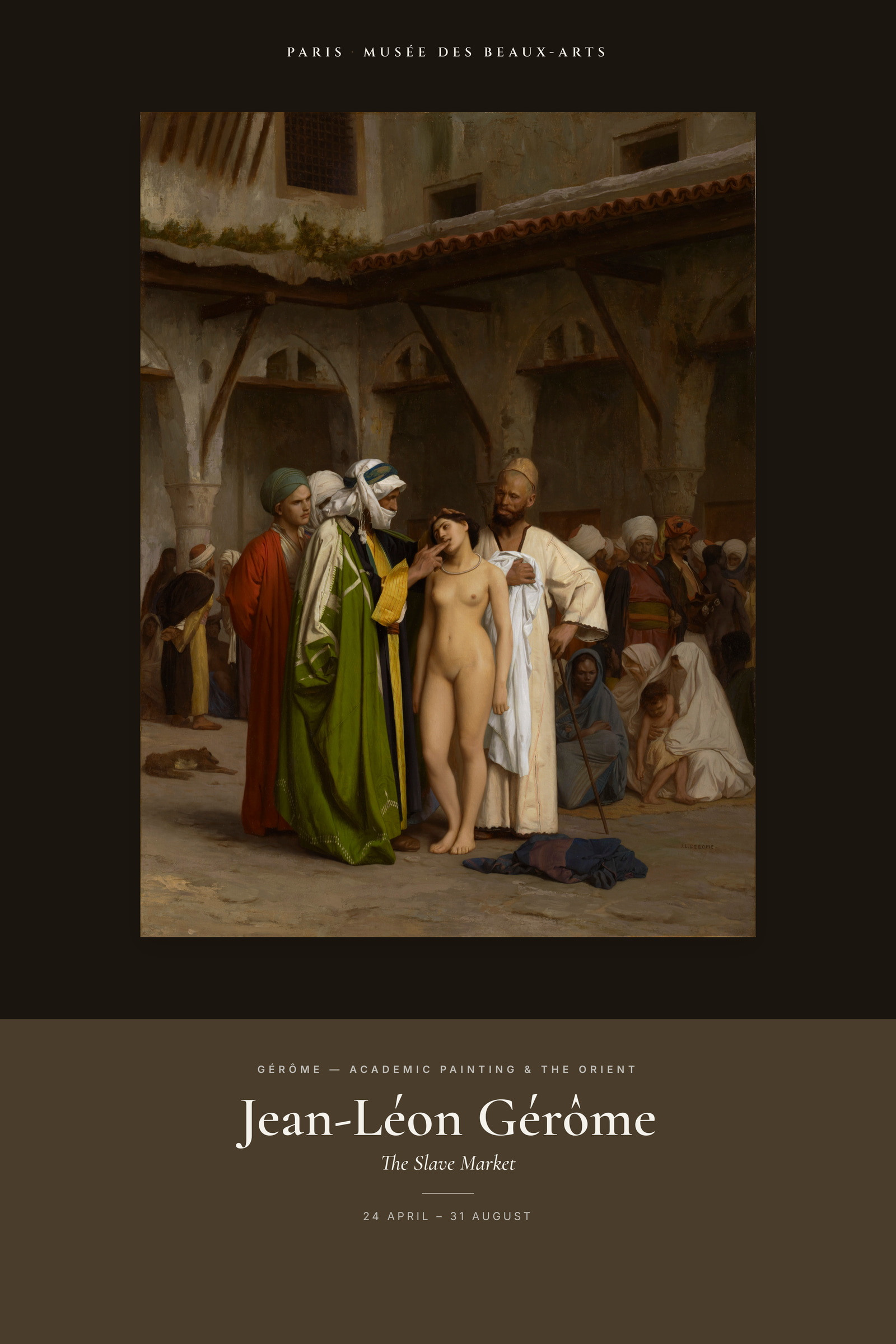 The Slave Market — Exhibition Poster