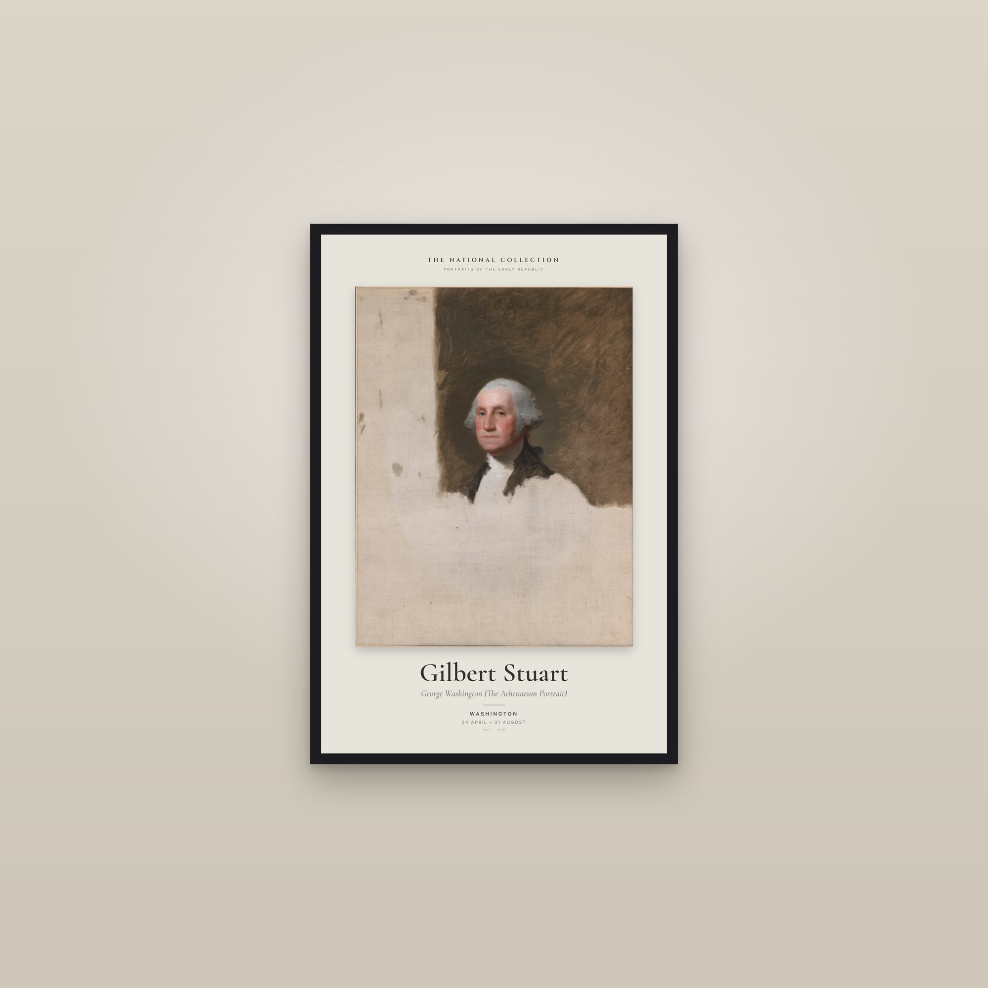 George Washington (The Athenaeum Portrait) — Exhibition Poster