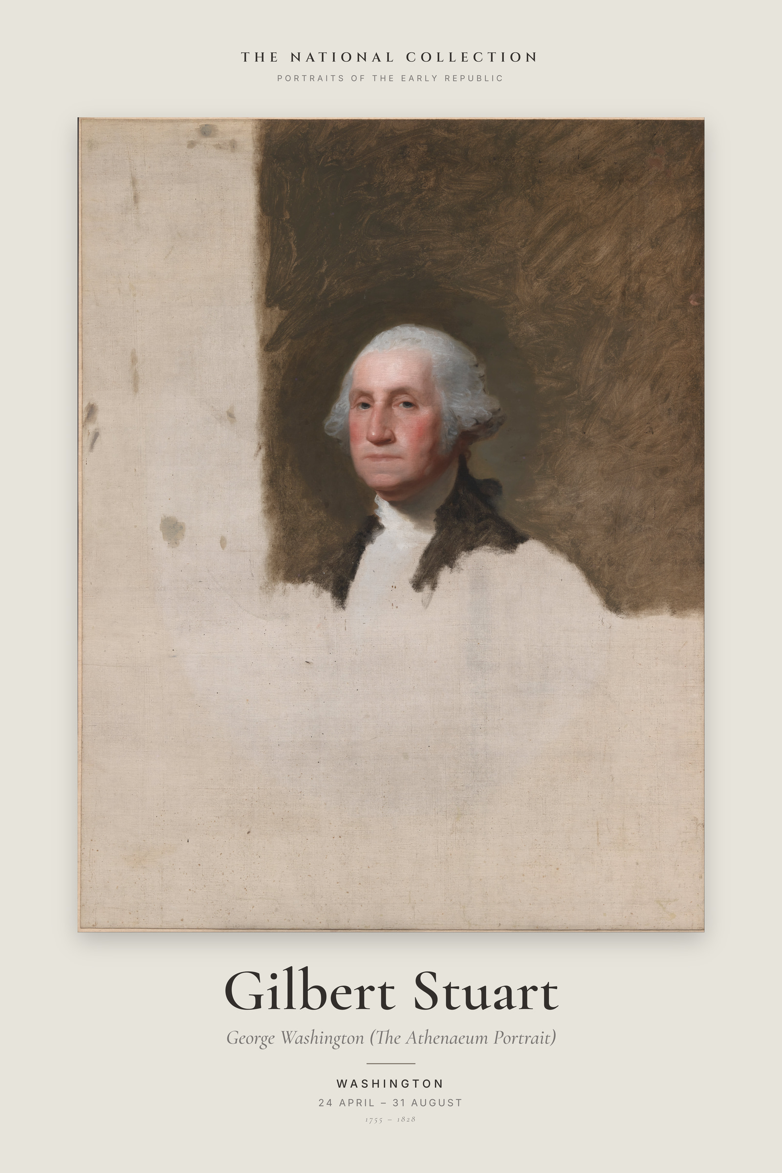 George Washington (The Athenaeum Portrait) — Exhibition Poster