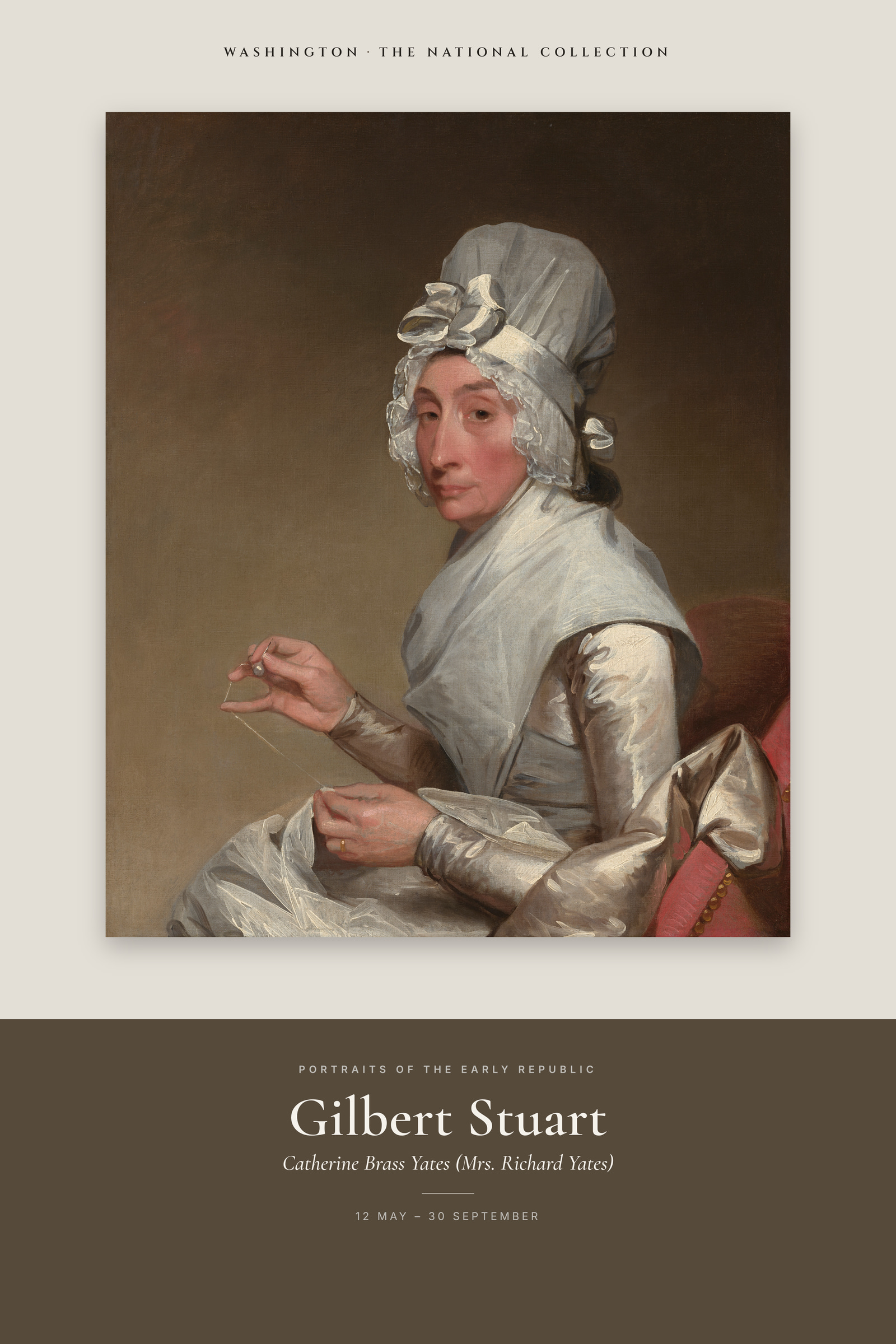Catherine Brass Yates (Mrs. Richard Yates) — Exhibition Poster