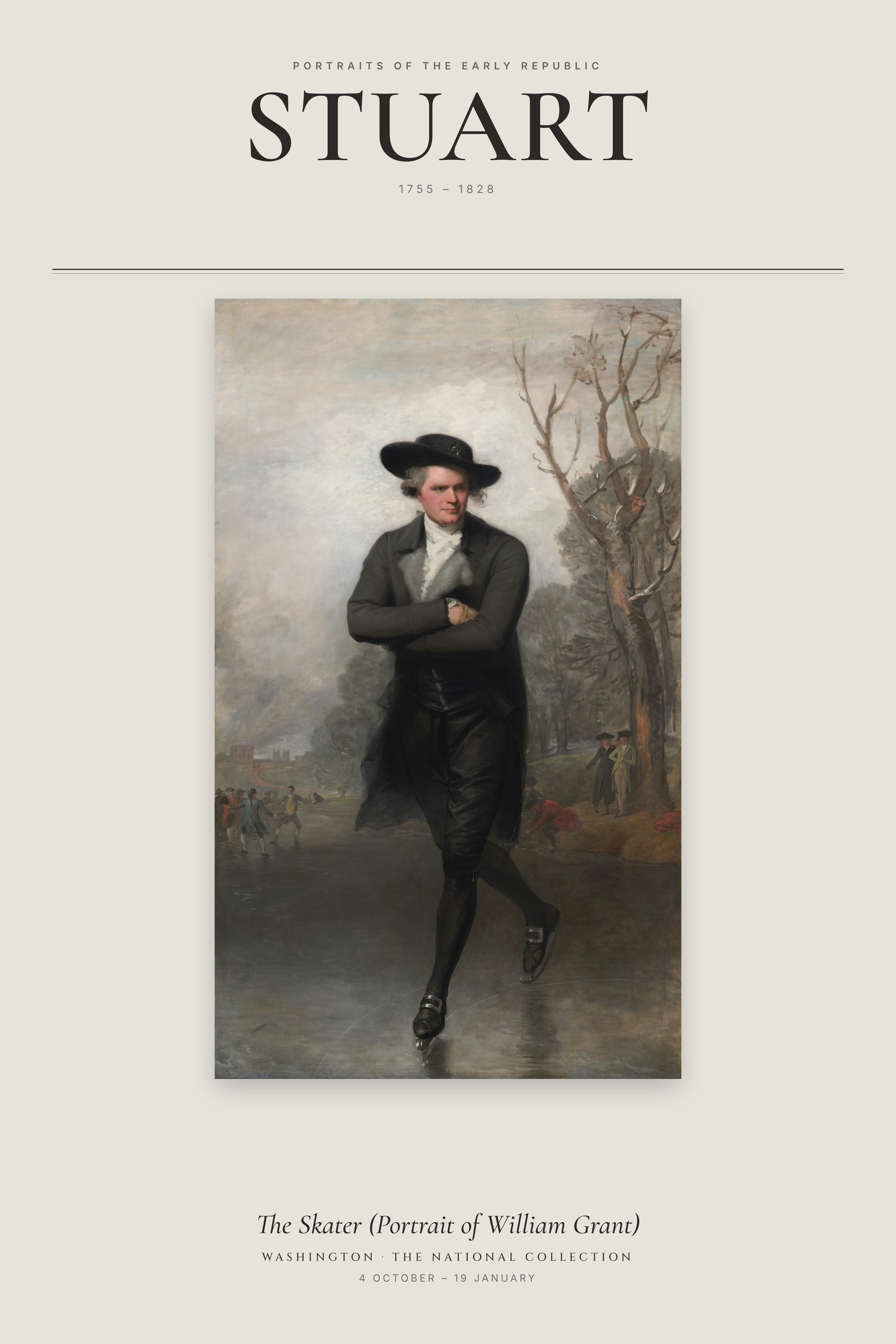 The Skater (Portrait of William Grant) — Exhibition Poster