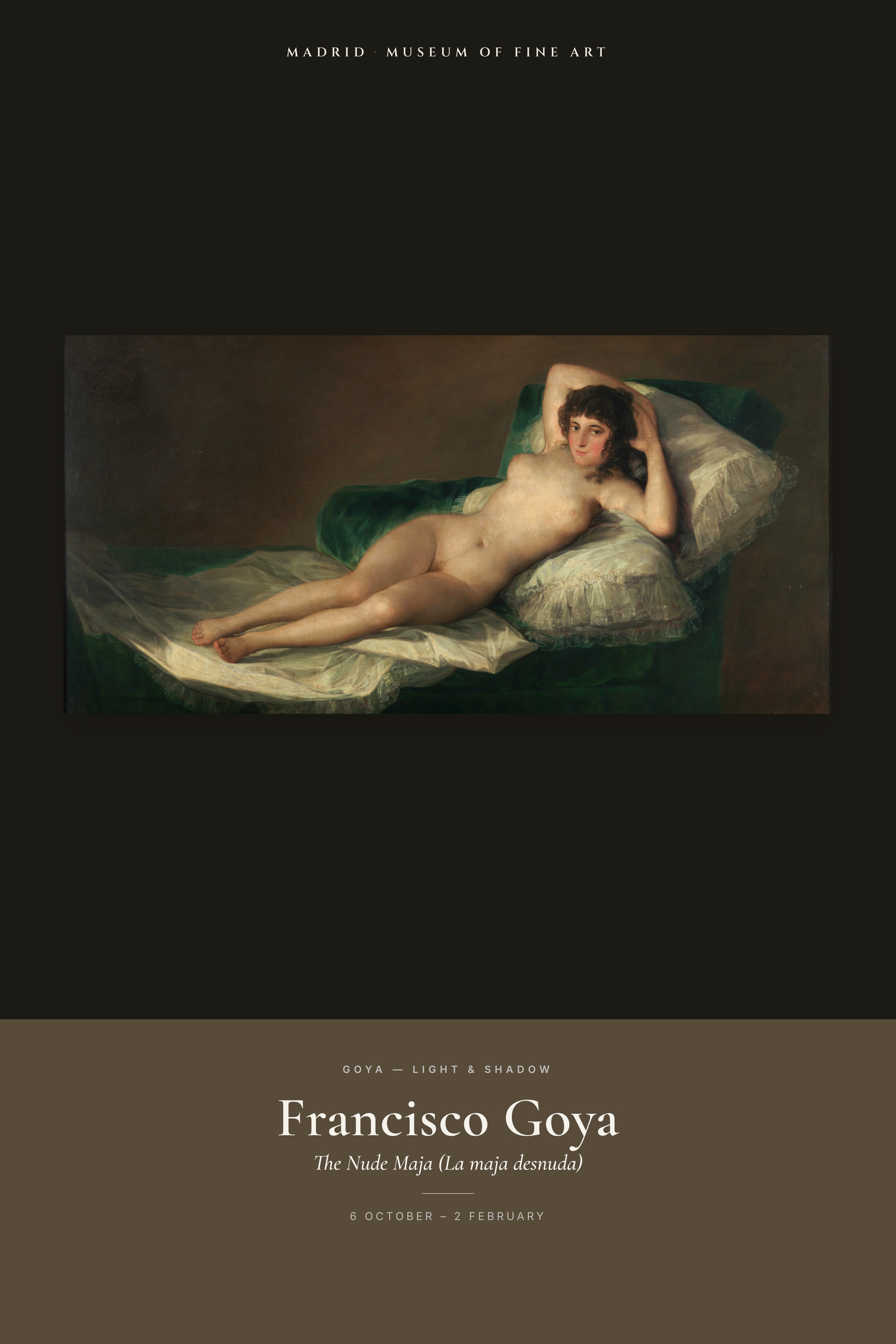 The Nude Maja (La maja desnuda) — Exhibition Poster