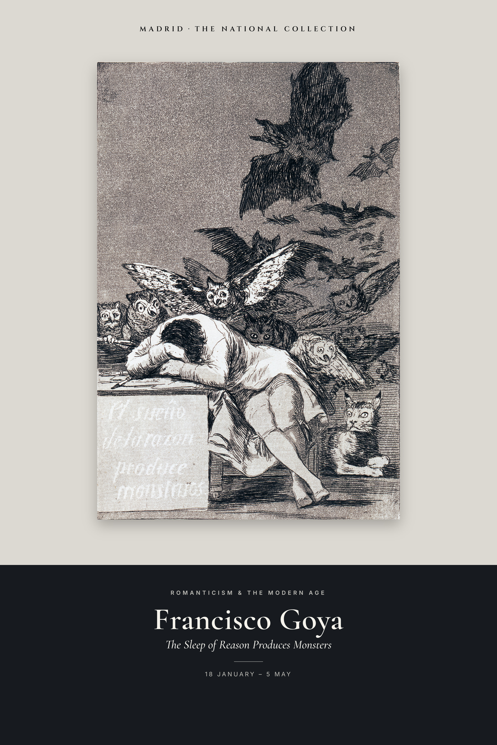 The Sleep of Reason Produces Monsters — Exhibition Poster