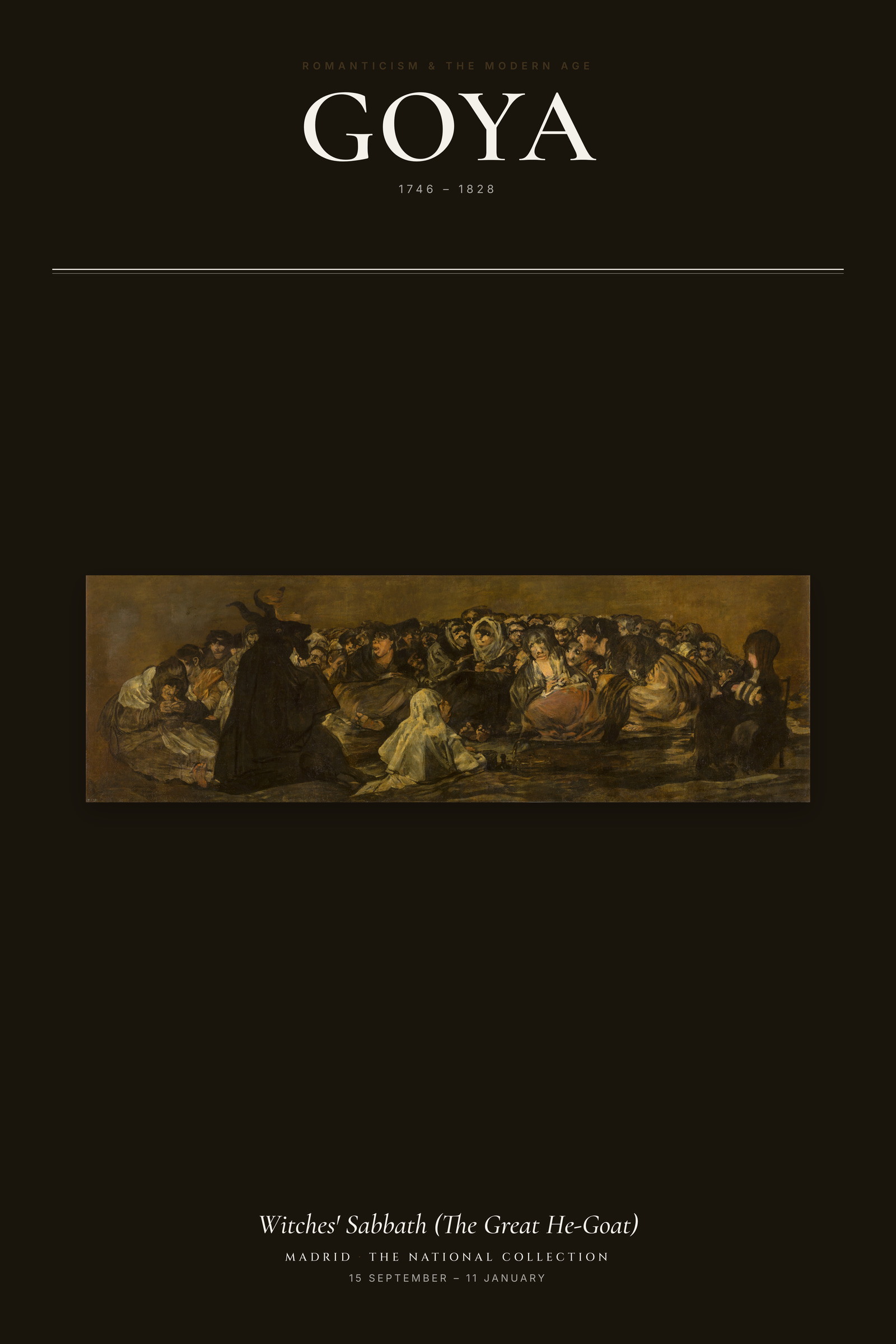Witches' Sabbath (The Great He-Goat) — Exhibition Poster