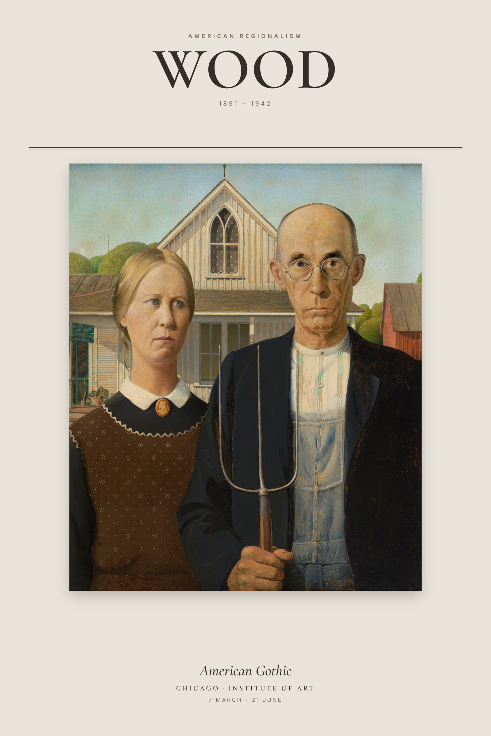 American Gothic — Exhibition Poster