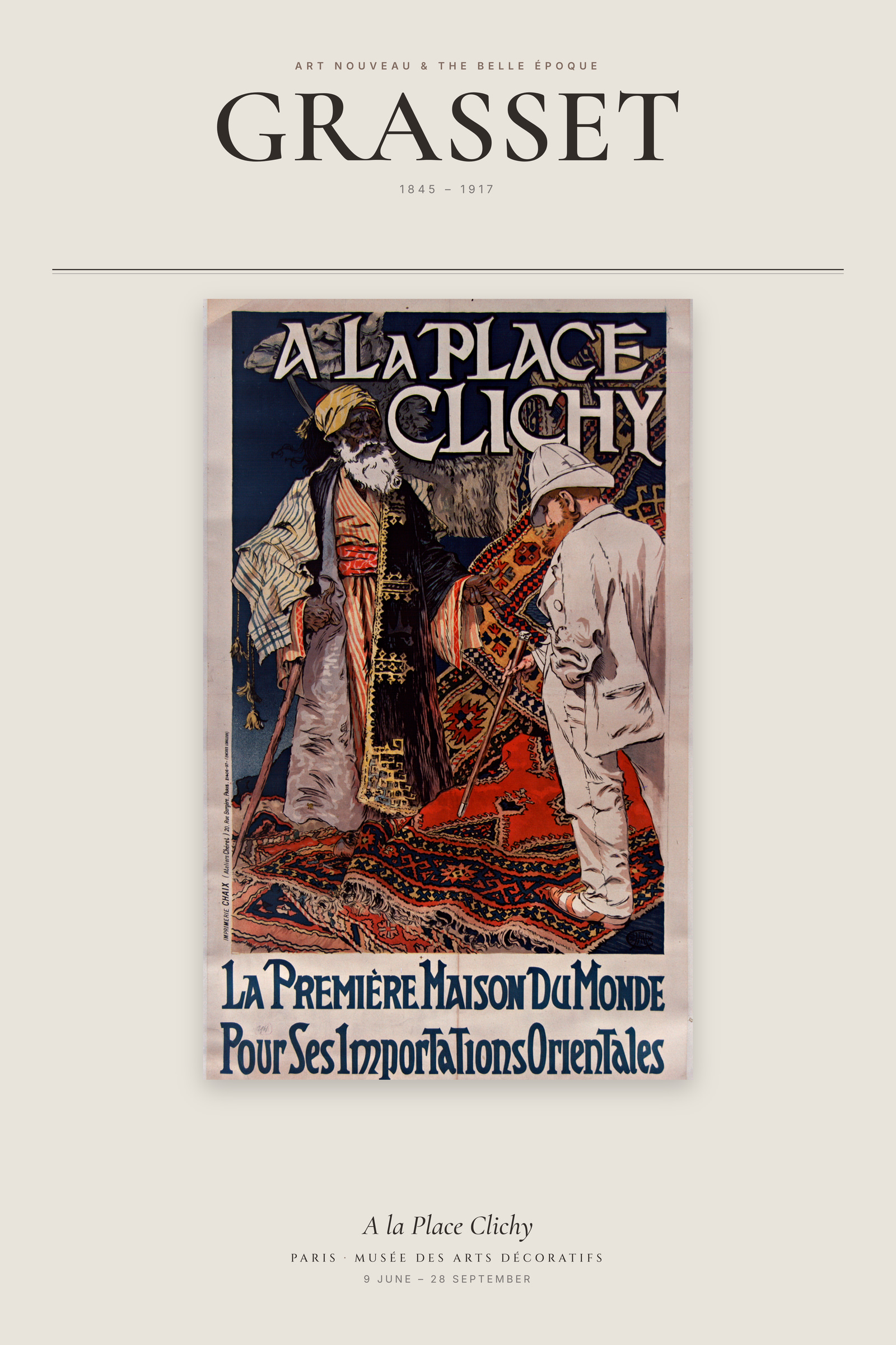 A la Place Clichy — Exhibition Poster