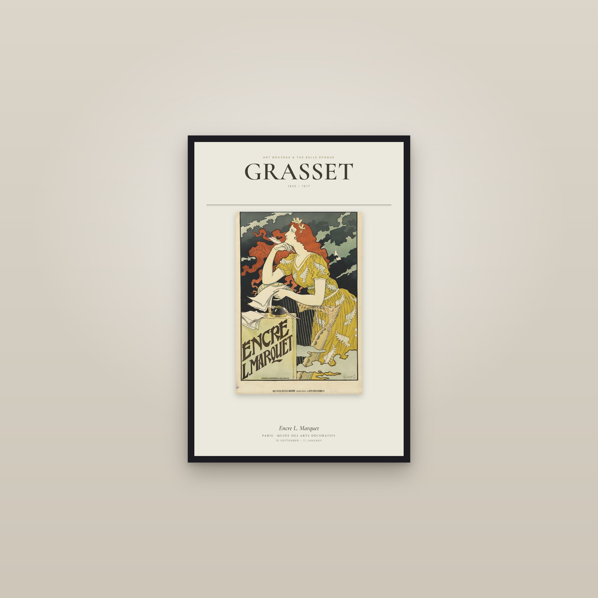 Encre L. Marquet — Exhibition Poster