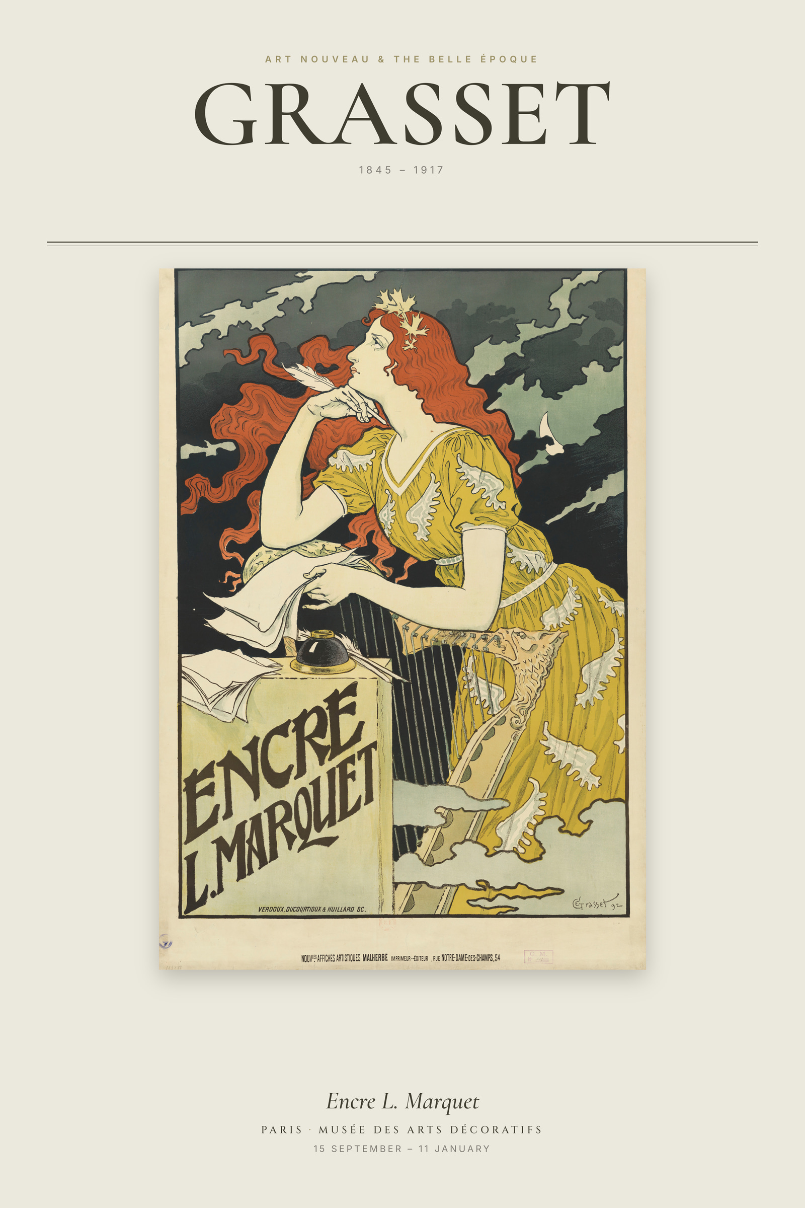 Encre L. Marquet — Exhibition Poster