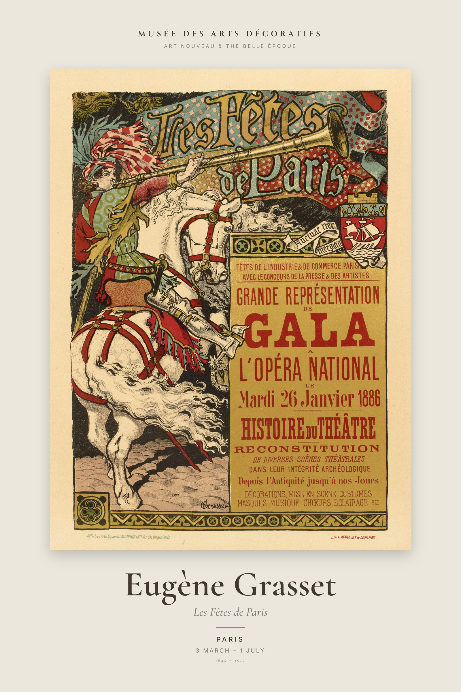 Les Fêtes de Paris — Exhibition Poster