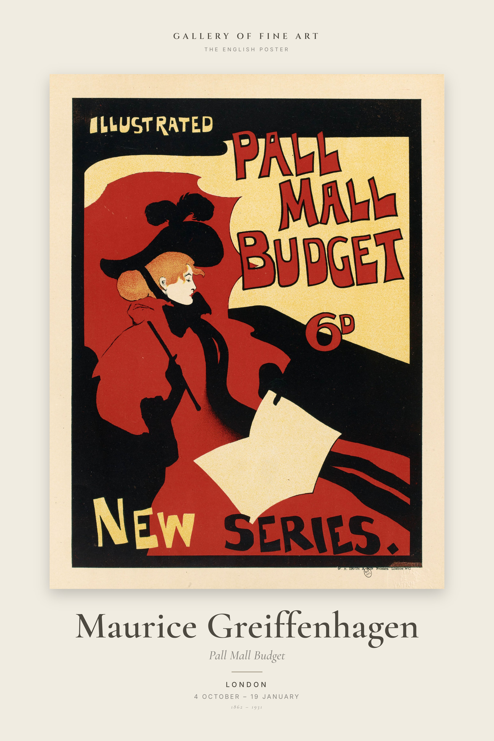 Pall Mall Budget — Exhibition Poster