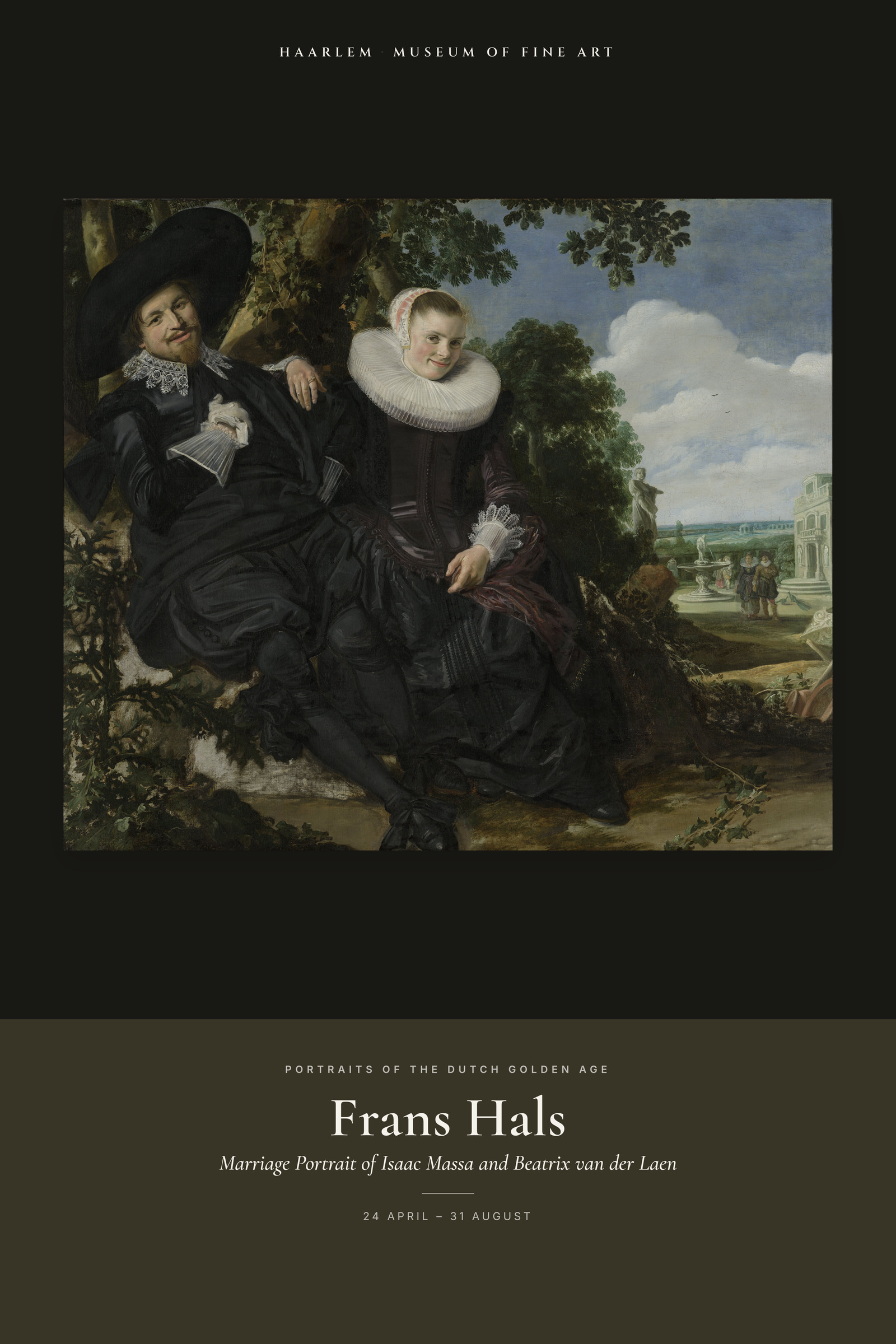 Marriage Portrait of Isaac Massa and Beatrix van der Laen — Exhibition Poster