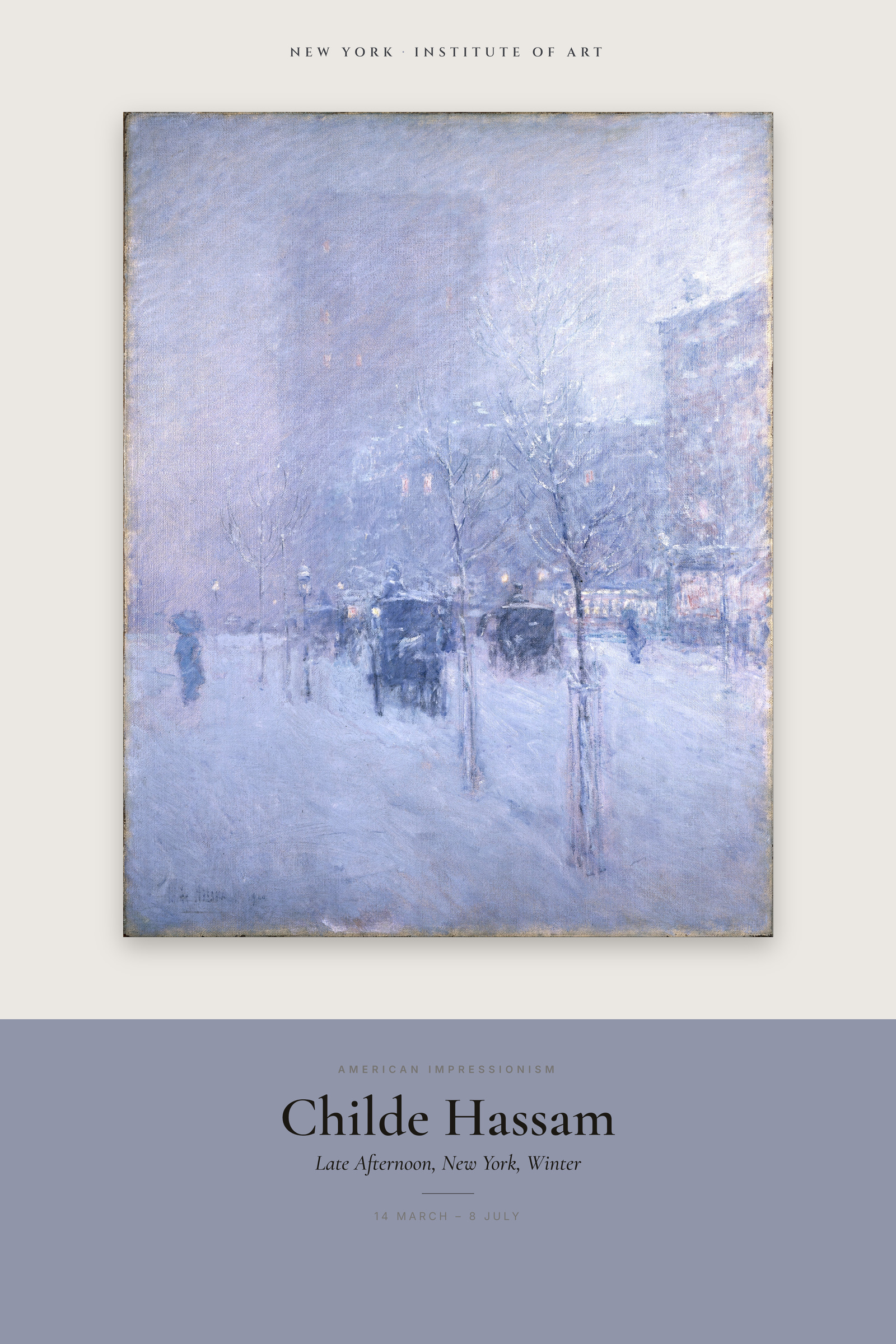 Late Afternoon, New York, Winter — Exhibition Poster
