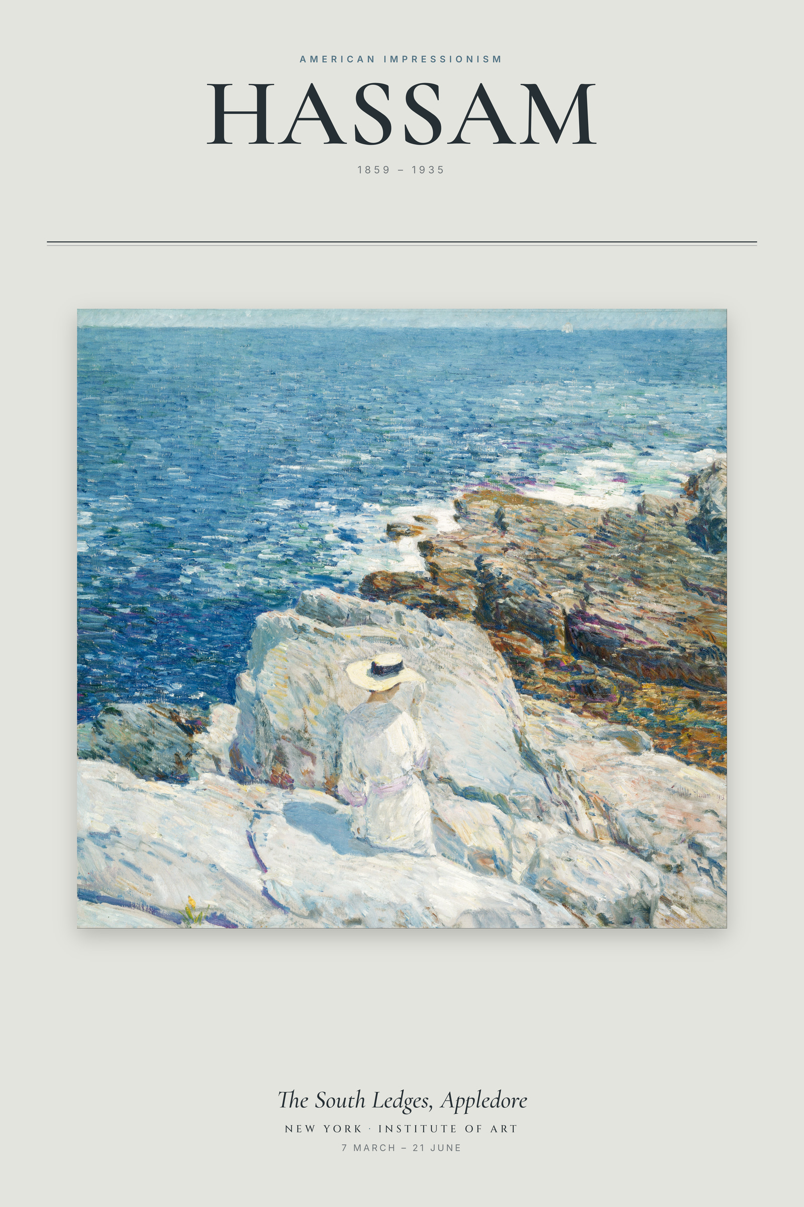 The South Ledges, Appledore — Exhibition Poster