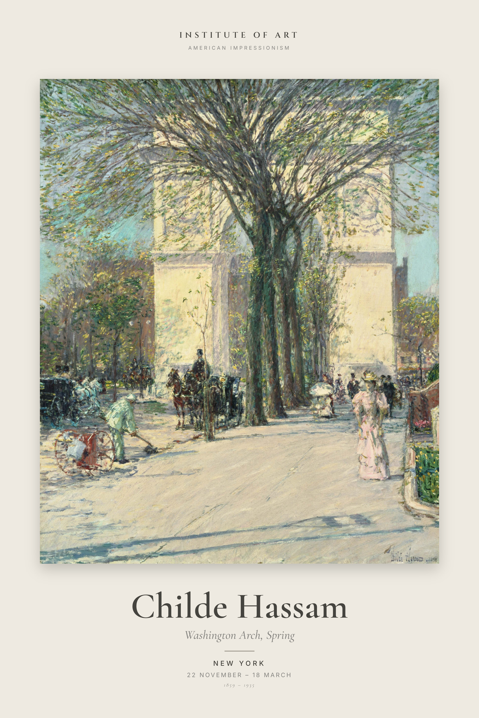 Washington Arch, Spring — Exhibition Poster