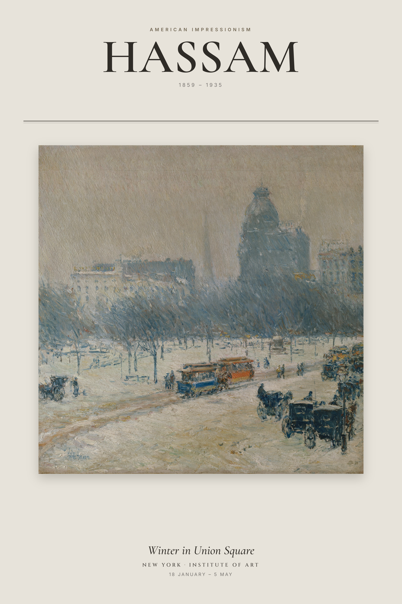 Winter in Union Square — Exhibition Poster