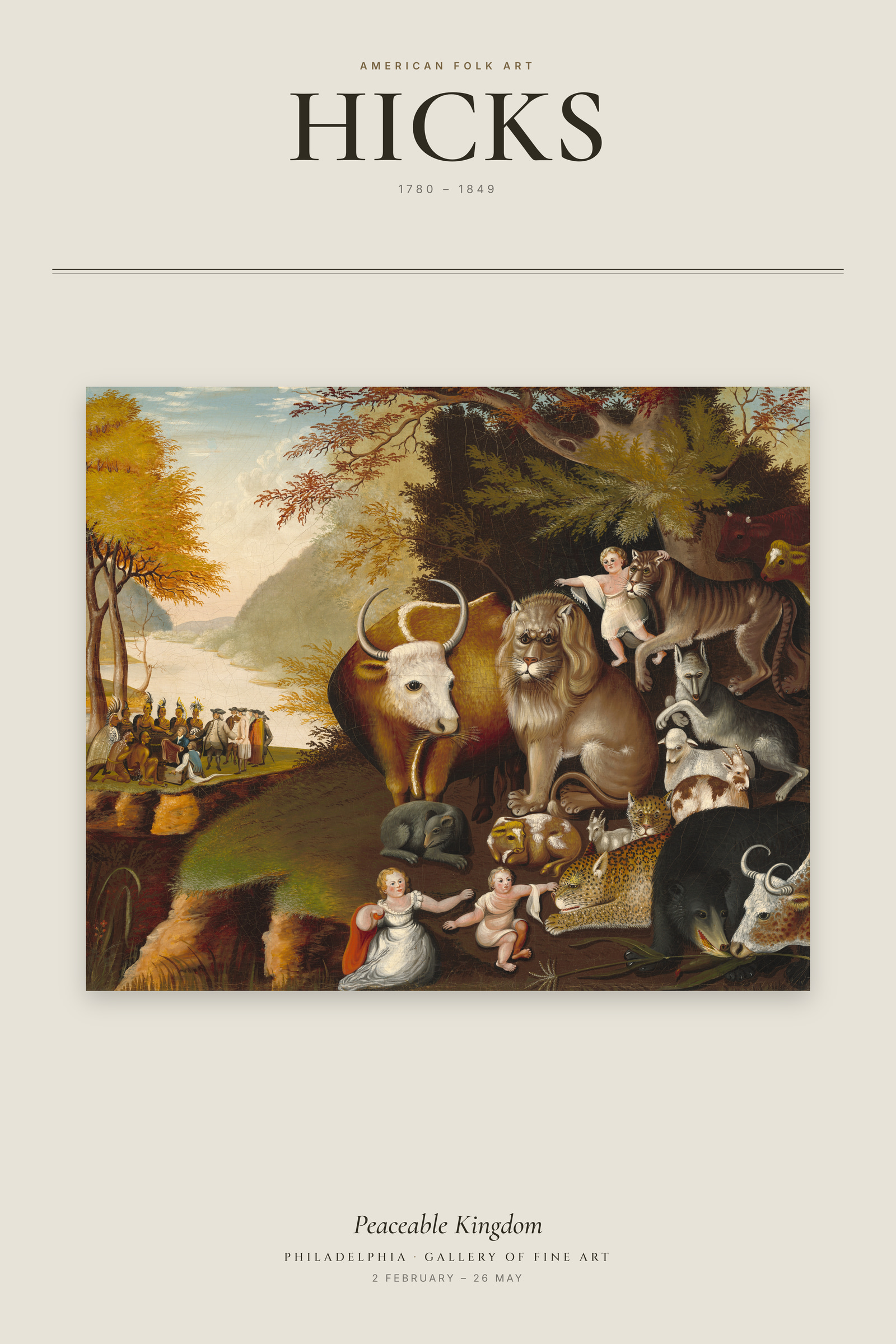 Peaceable Kingdom — Exhibition Poster