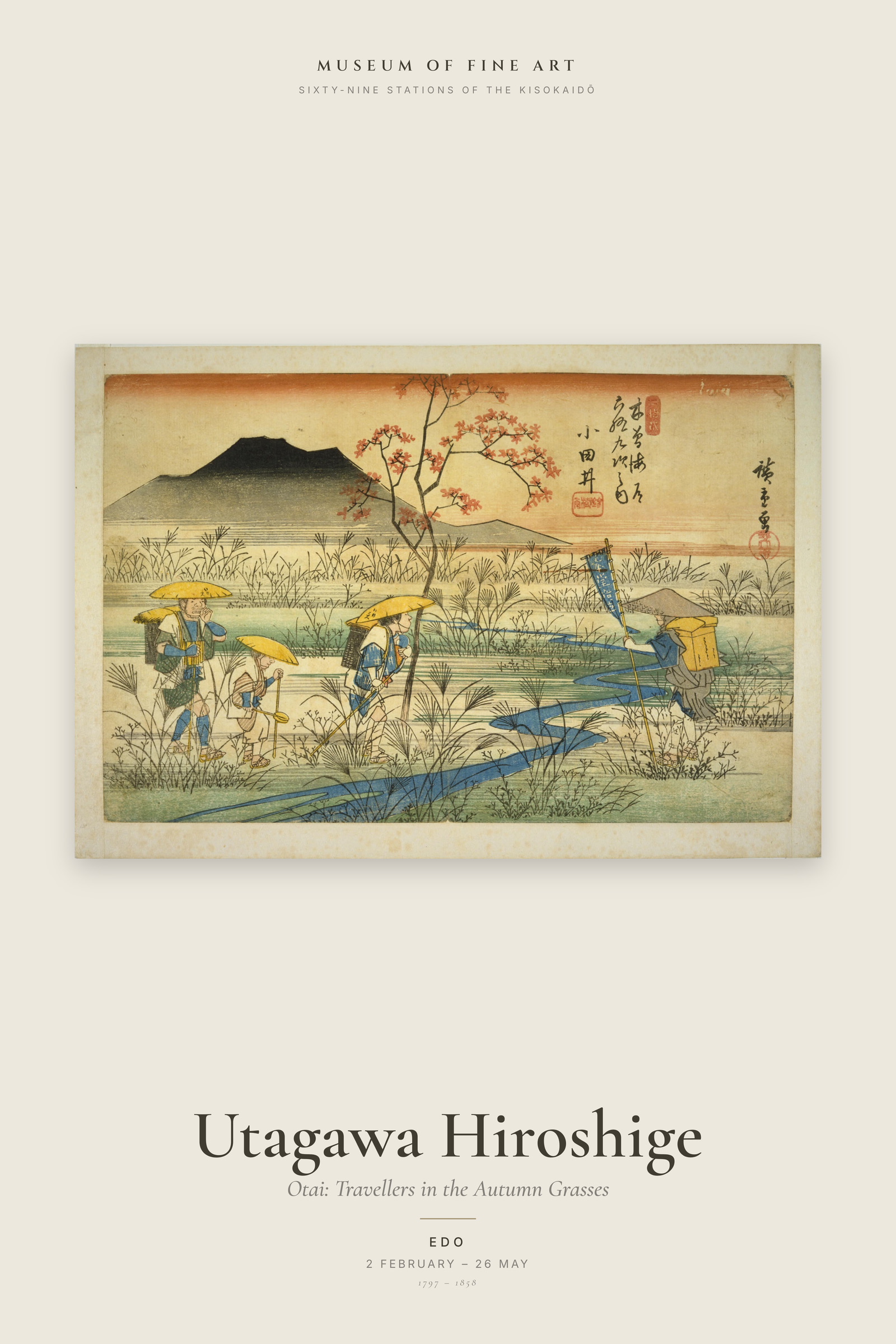 Otai: Travellers in the Autumn Grasses — Exhibition Poster