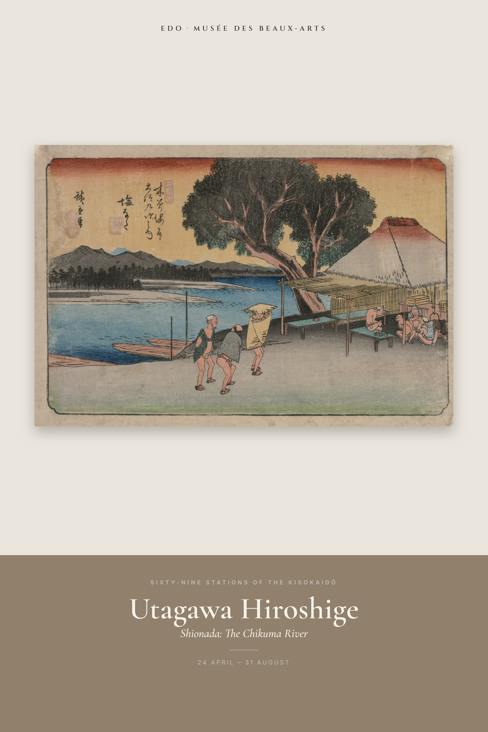 Shionada: The Chikuma River — Exhibition Poster