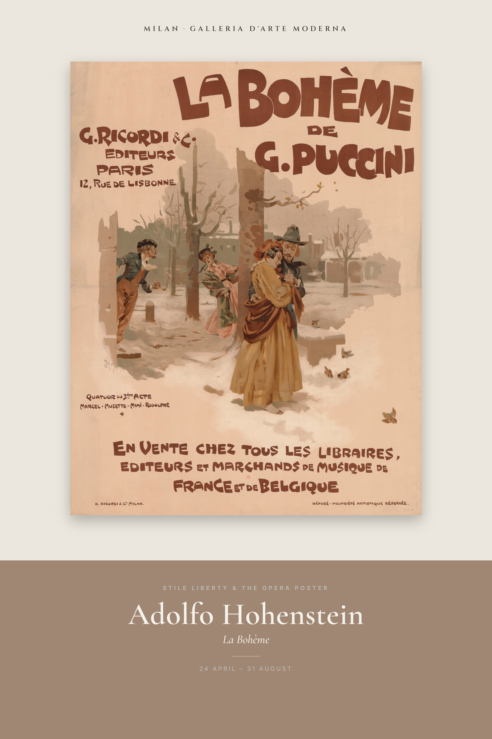 La Bohème — Exhibition Poster
