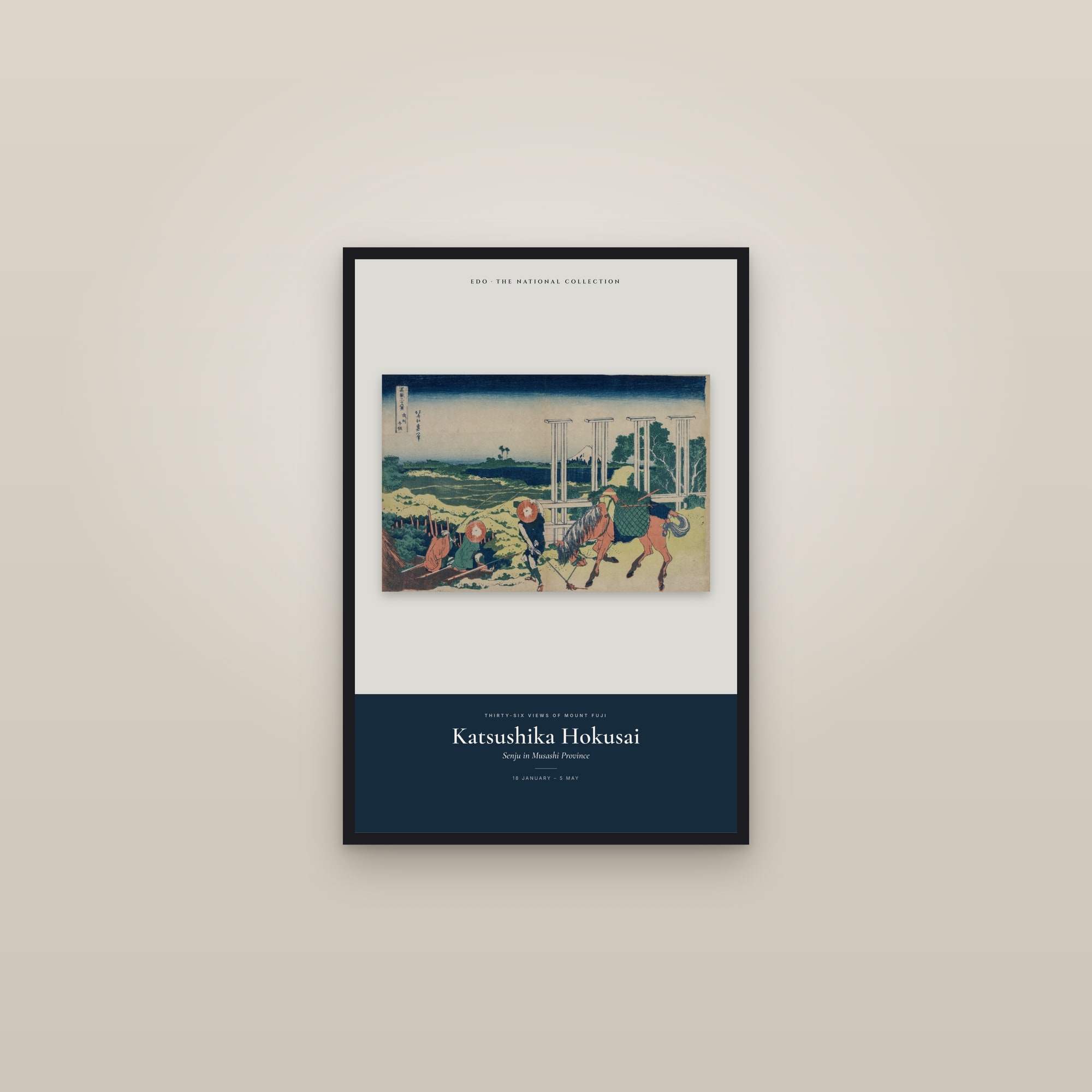 Senju in Musashi Province — Exhibition Poster