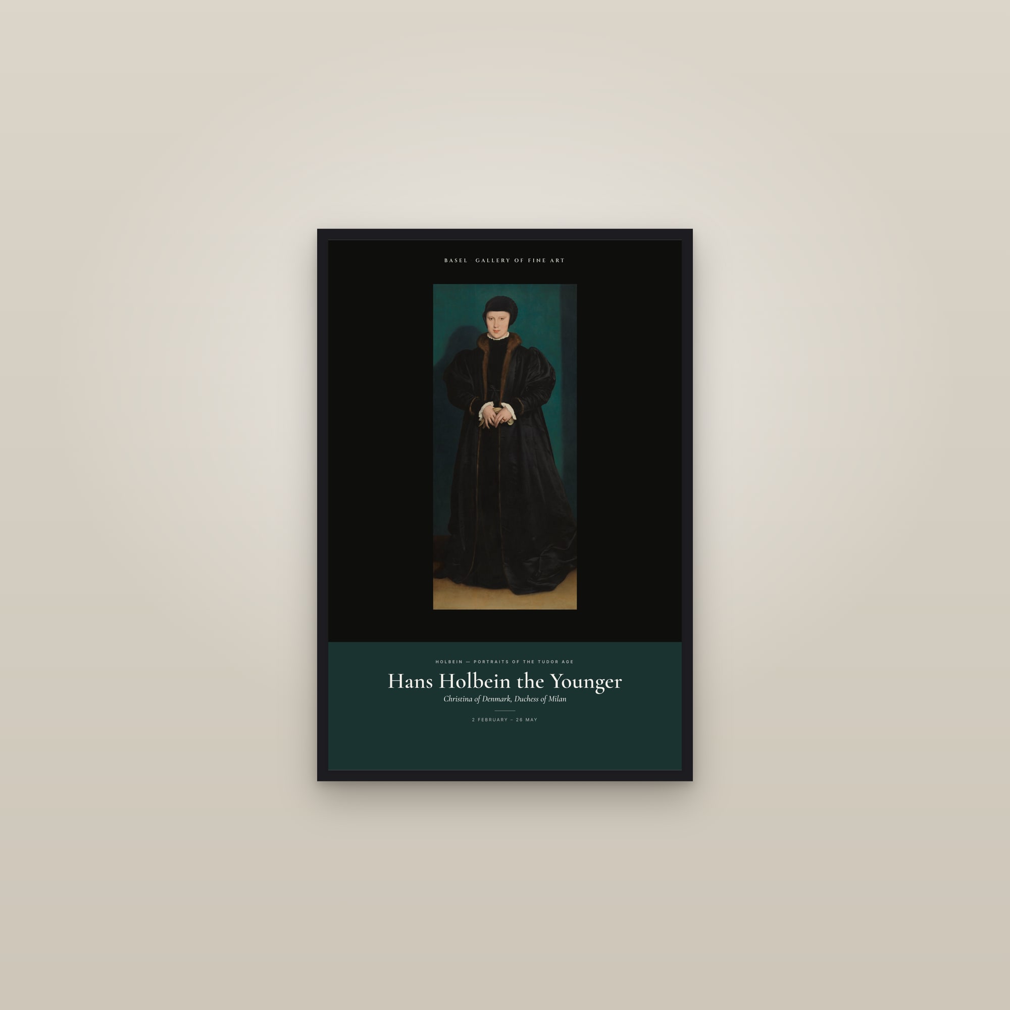 Christina of Denmark, Duchess of Milan — Exhibition Poster