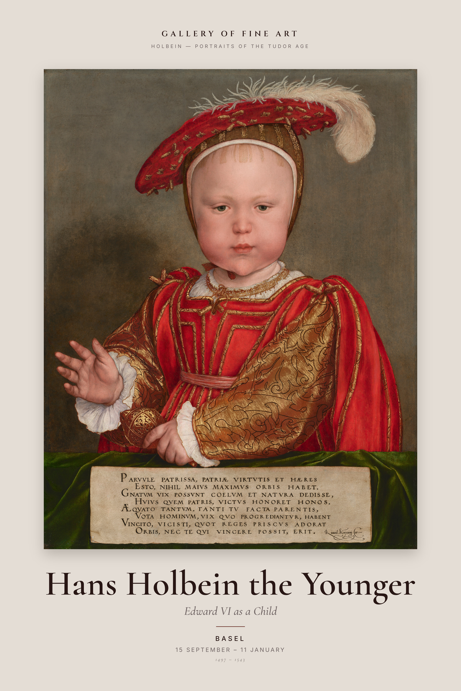 Edward VI as a Child — Exhibition Poster