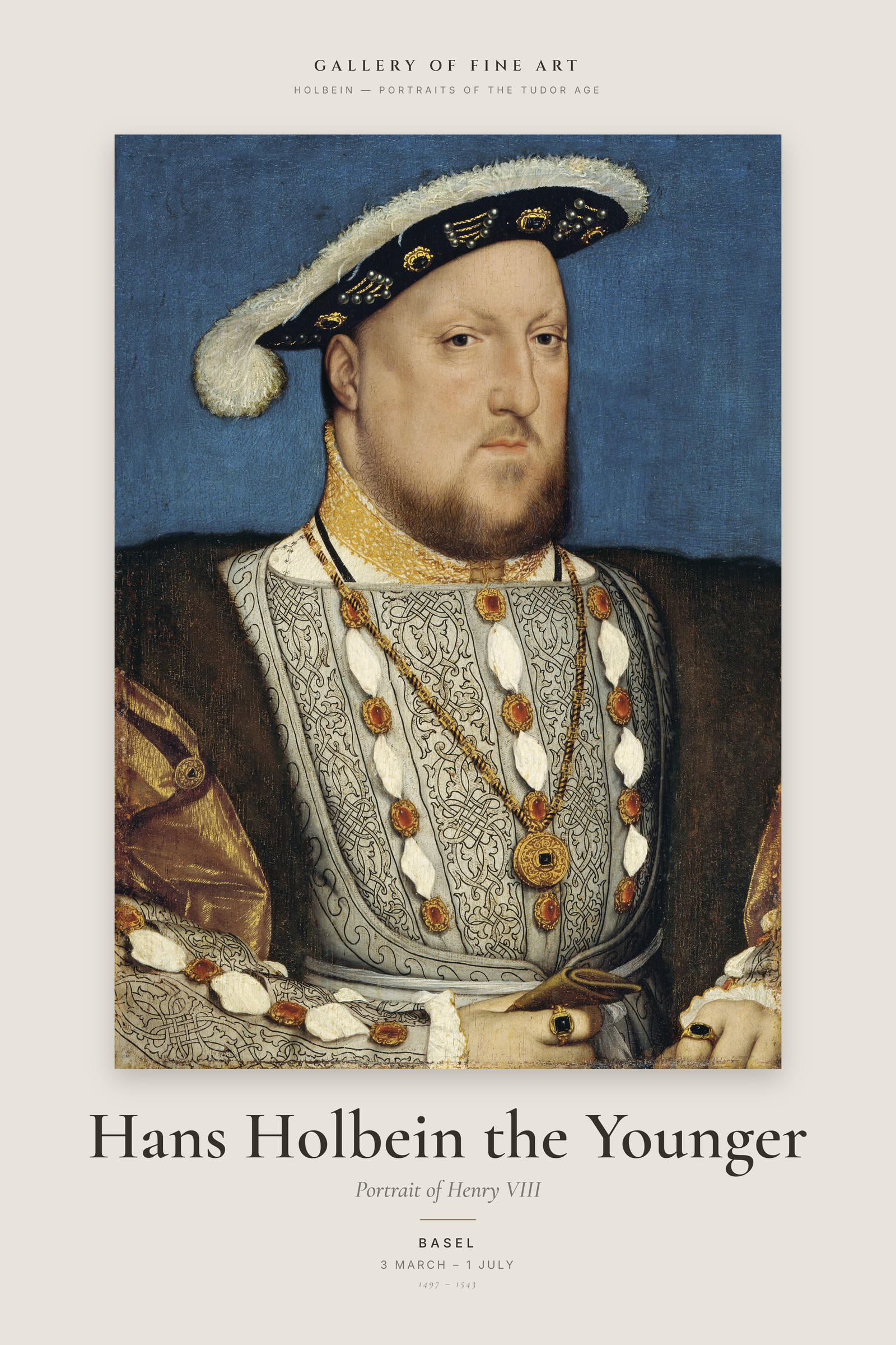 Portrait of Henry VIII — Exhibition Poster