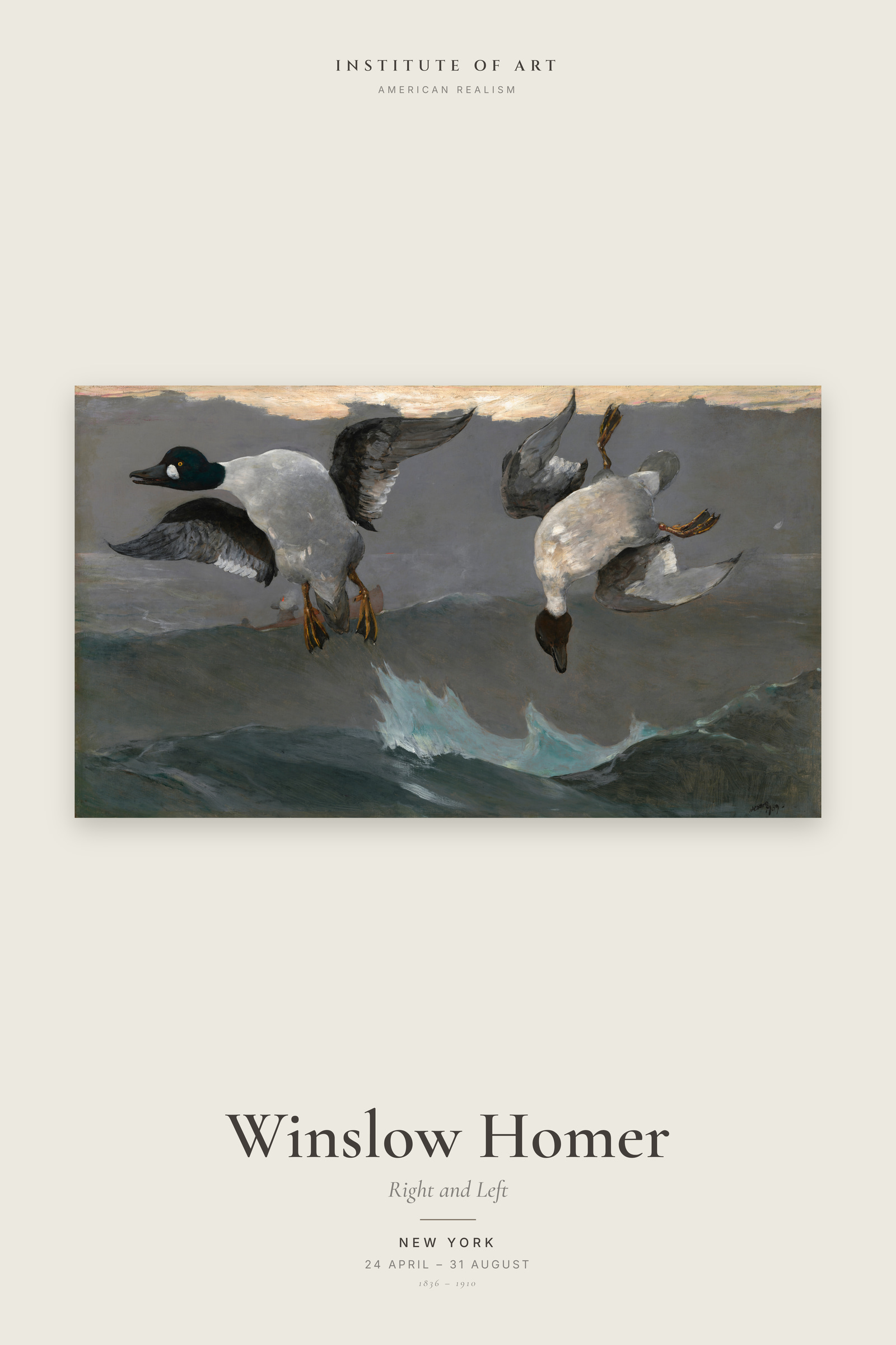 Right and Left — Exhibition Poster