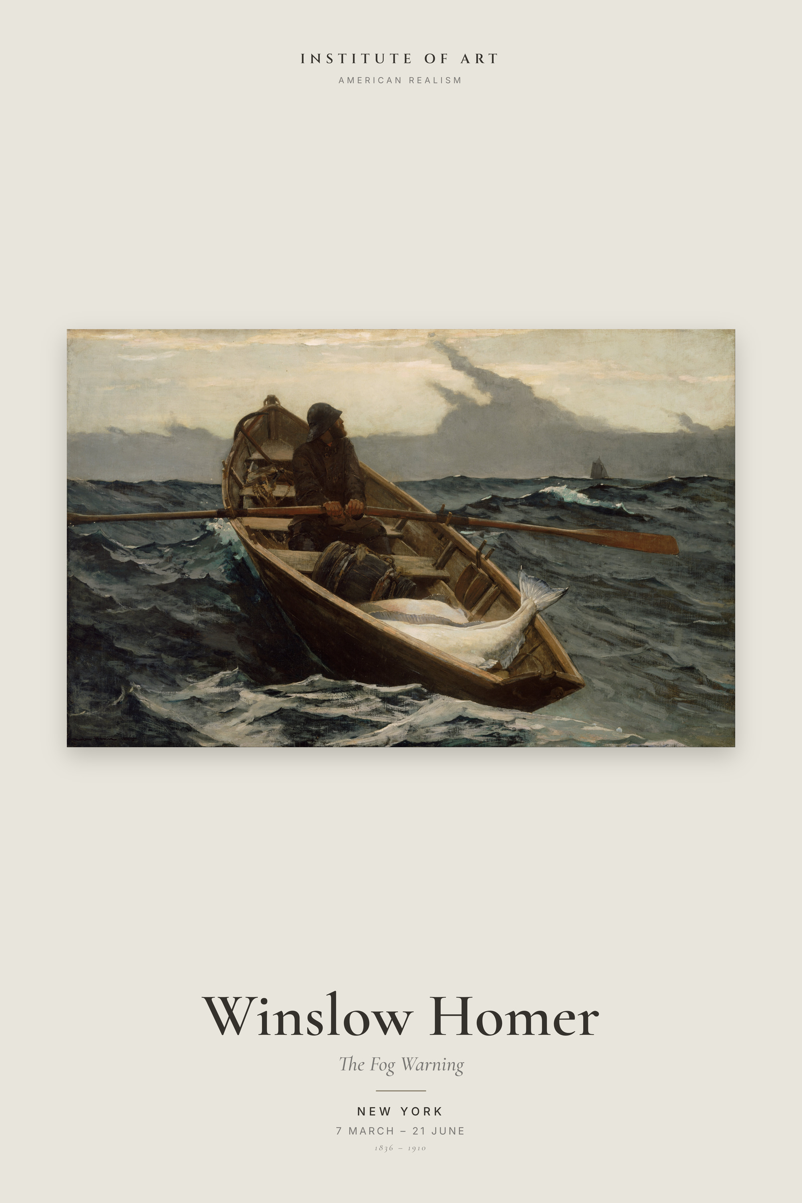 The Fog Warning — Exhibition Poster