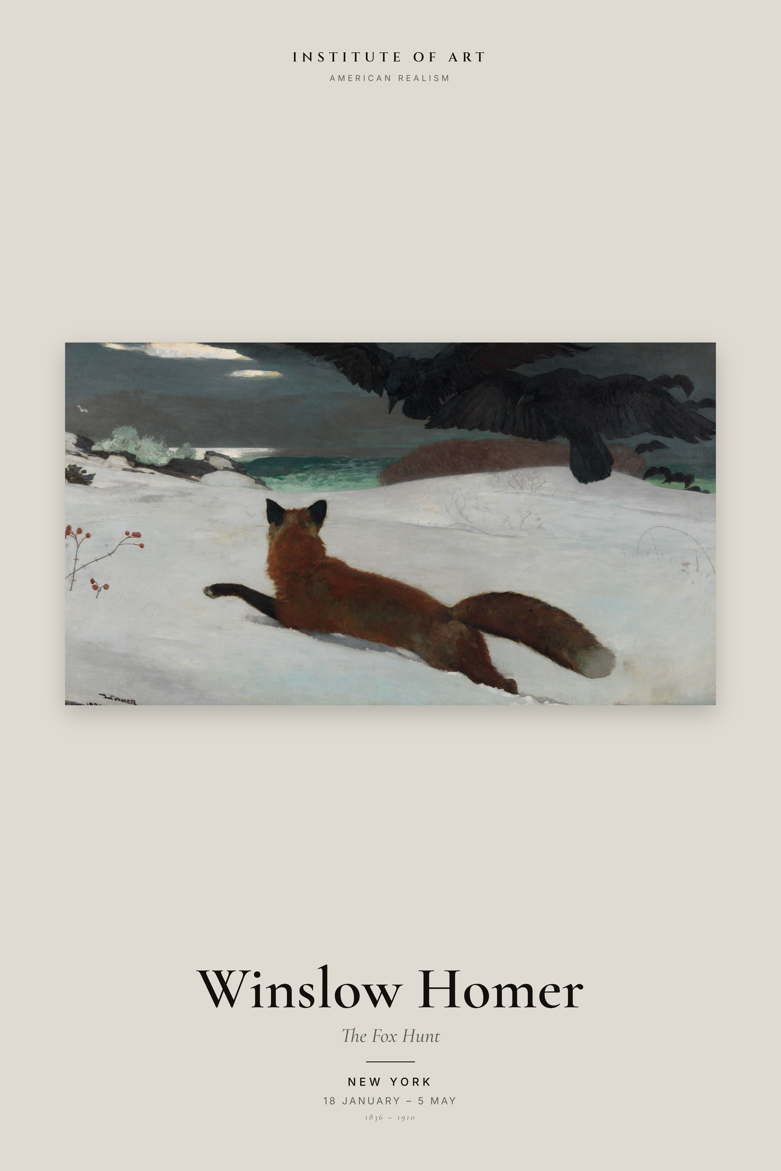 The Fox Hunt — Exhibition Poster