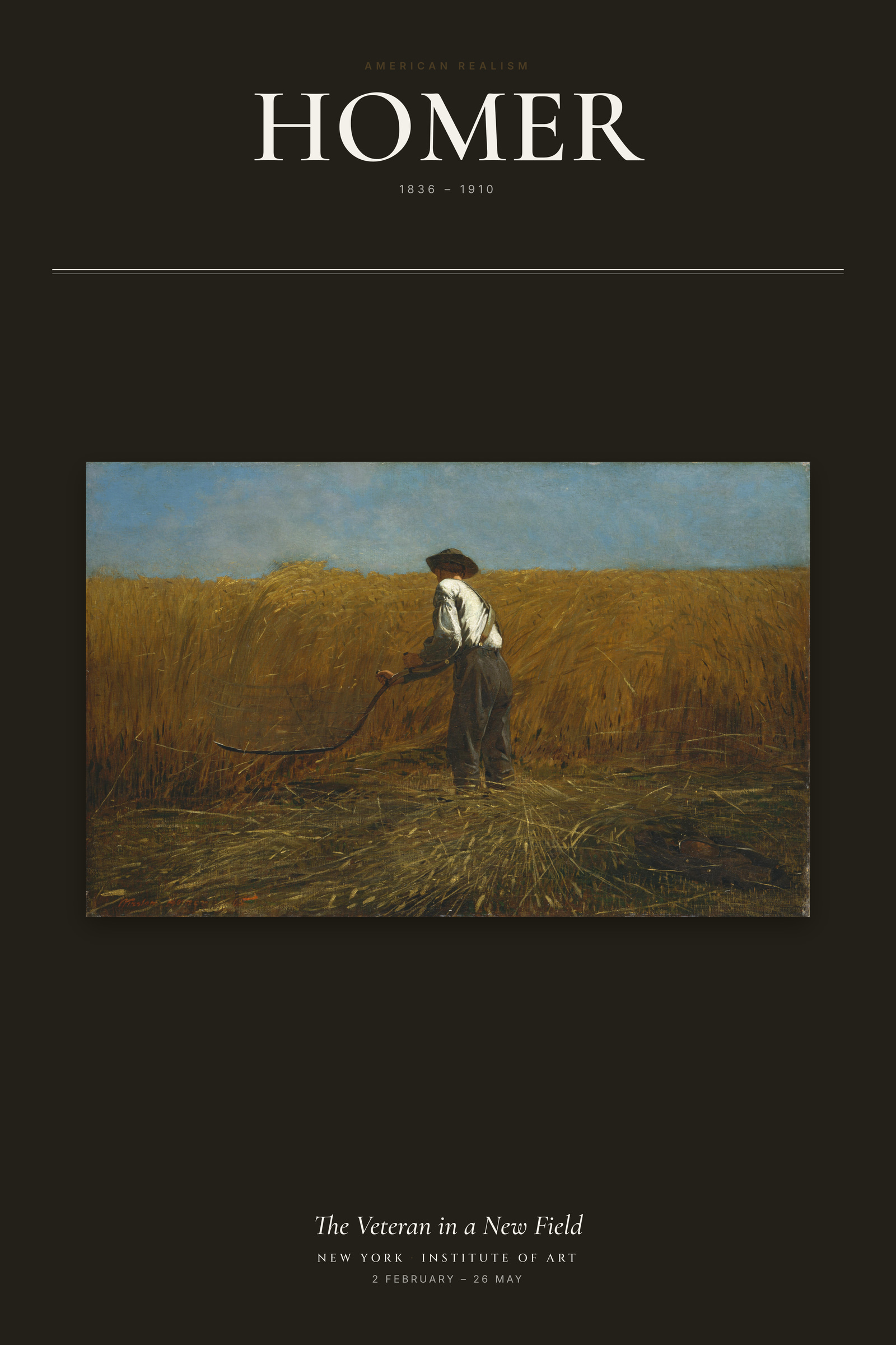 The Veteran in a New Field — Exhibition Poster