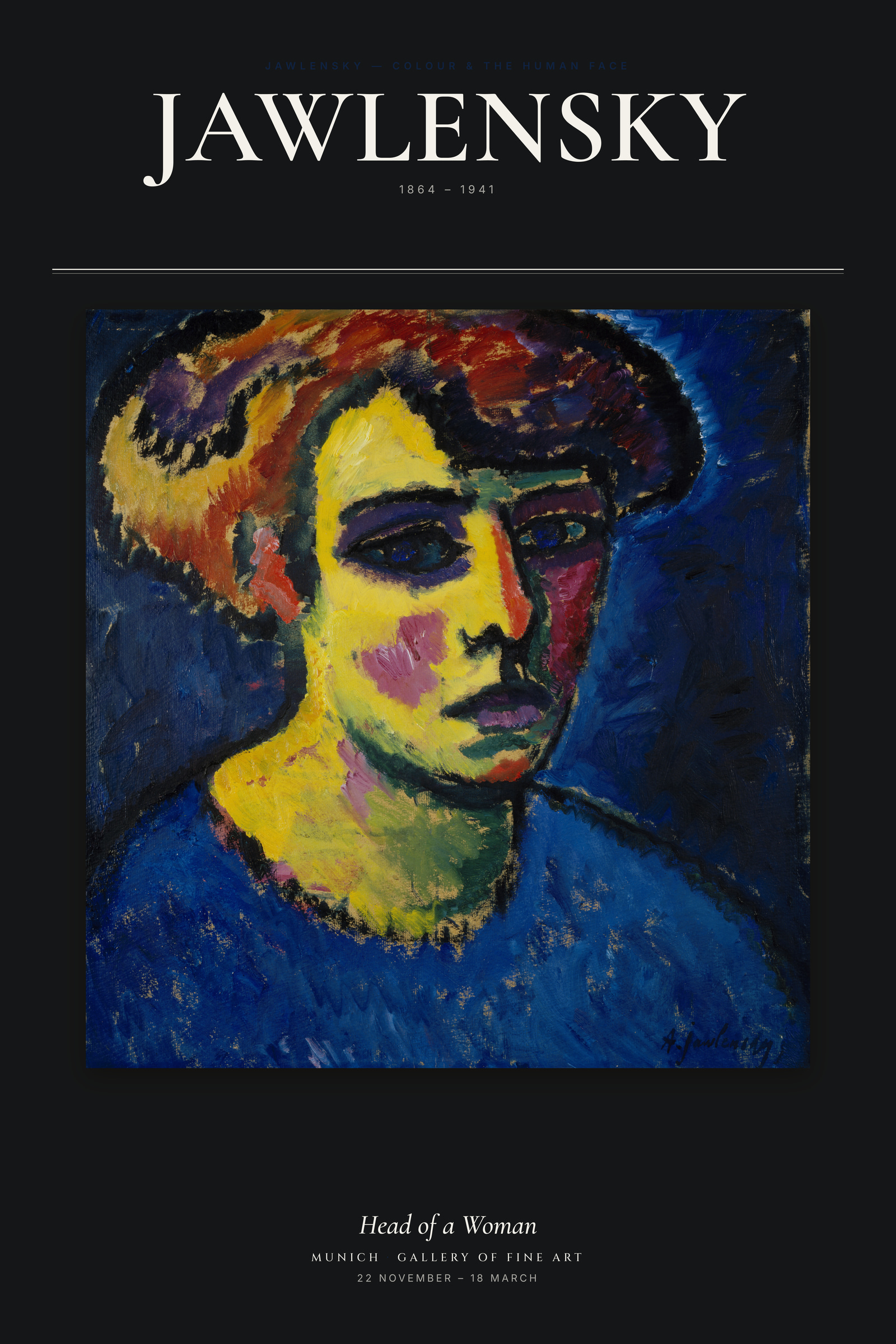 Head of a Woman — Exhibition Poster