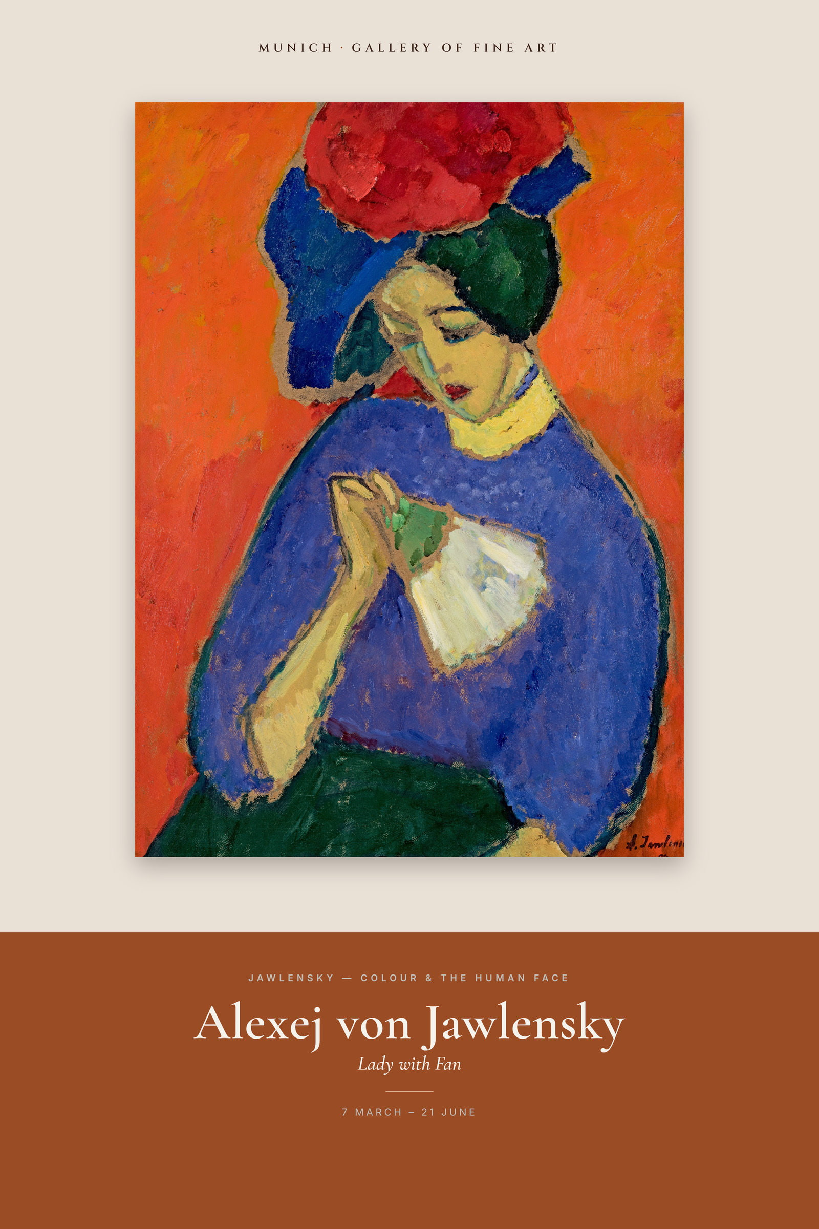 Lady with Fan — Exhibition Poster