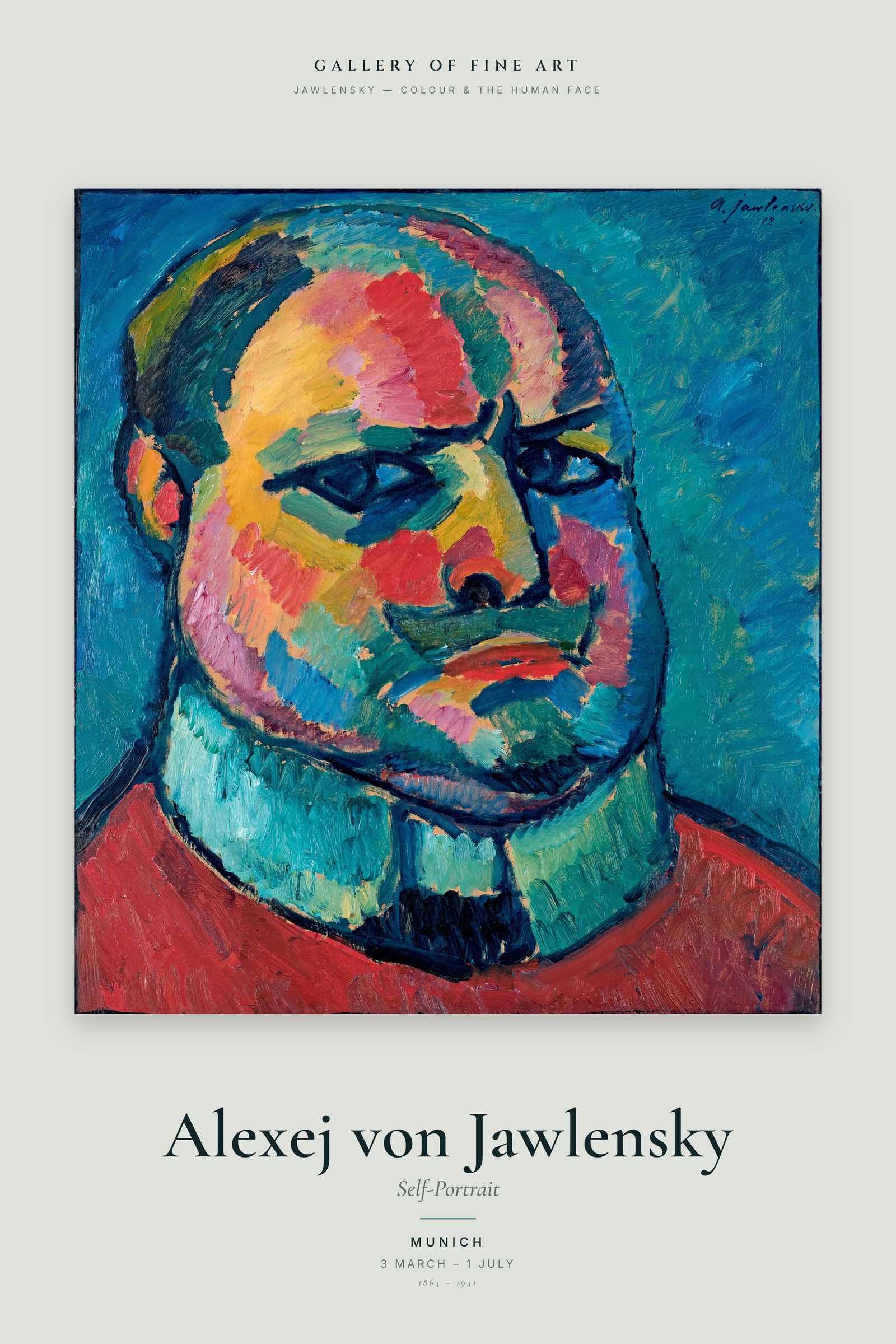 Self-Portrait (Jawlensky) — Exhibition Poster