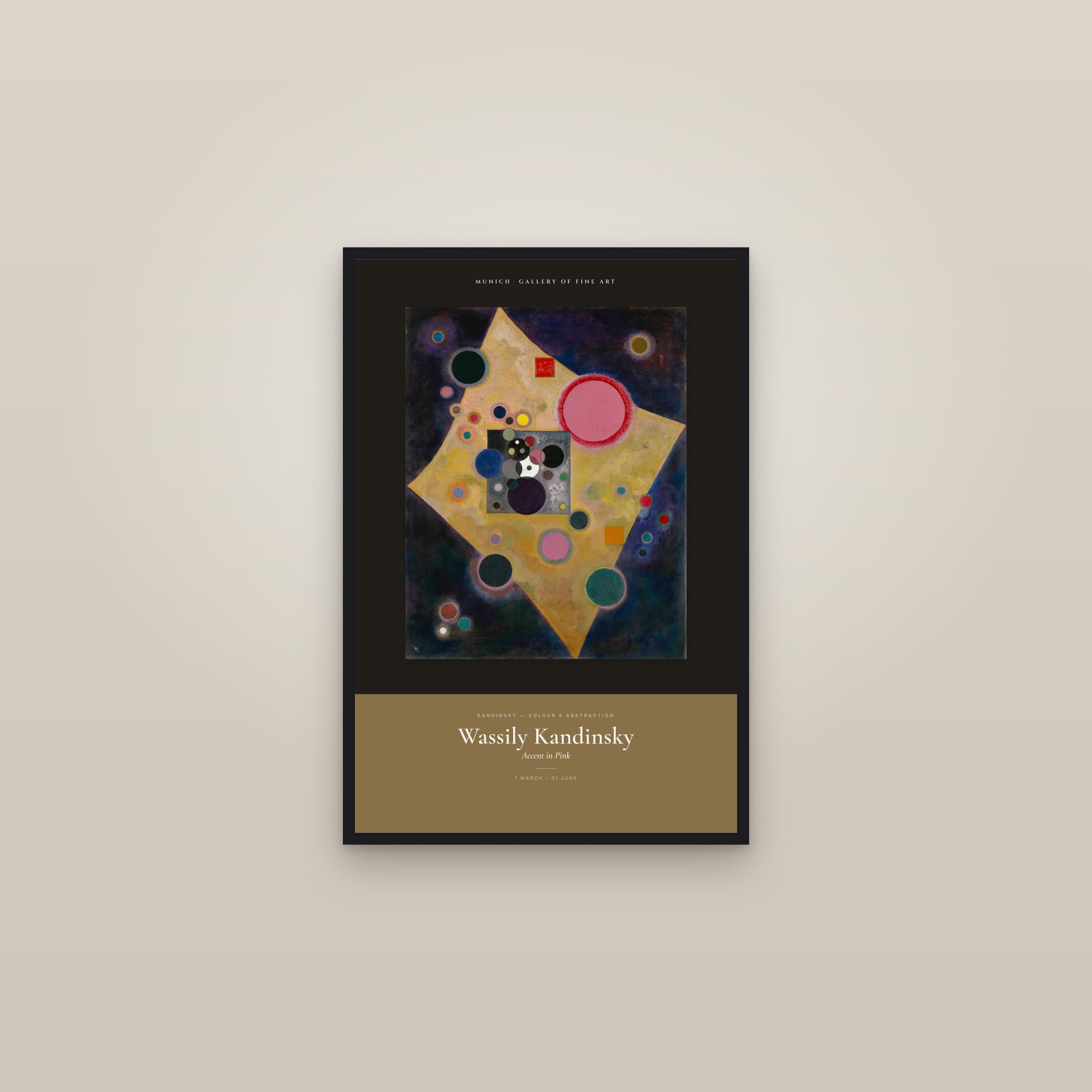 Accent in Pink — Exhibition Poster