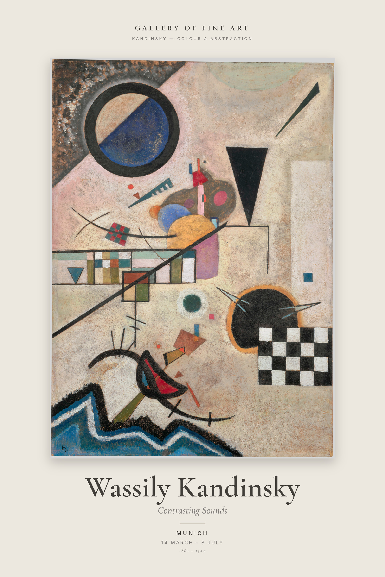 Contrasting Sounds — Exhibition Poster