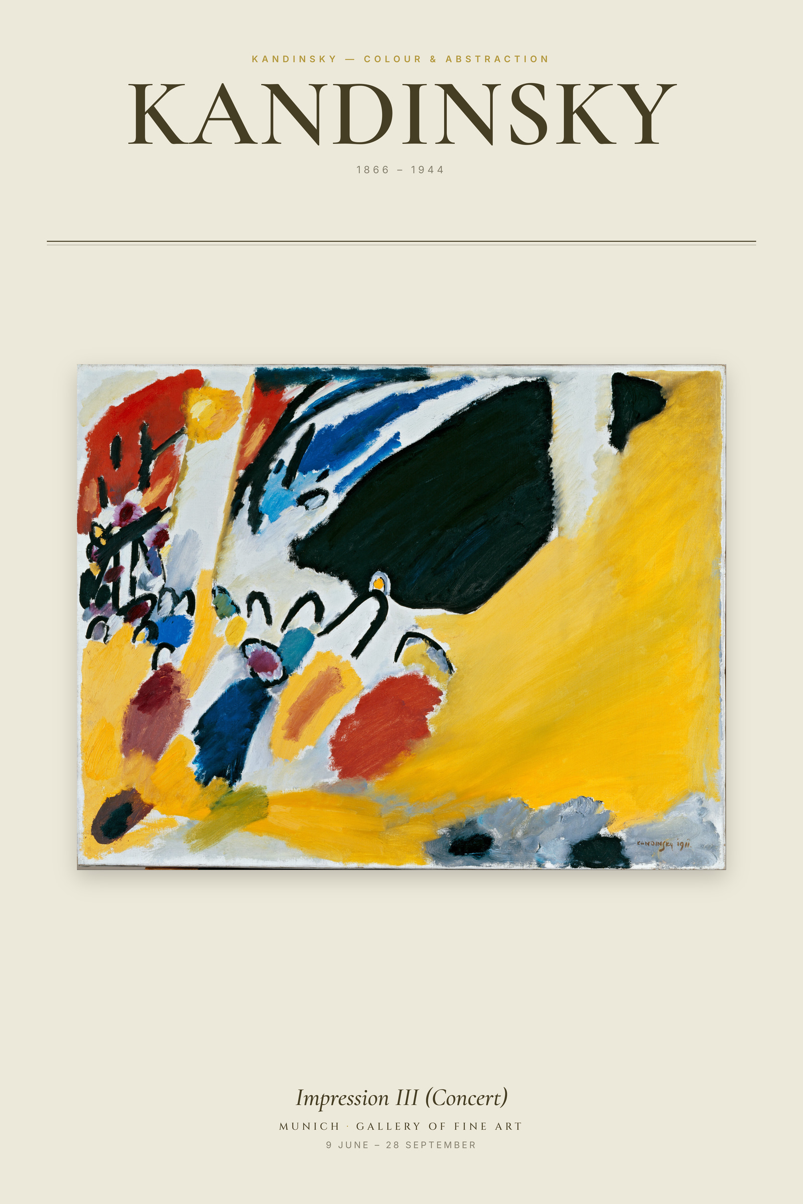 Impression III (Concert) — Exhibition Poster