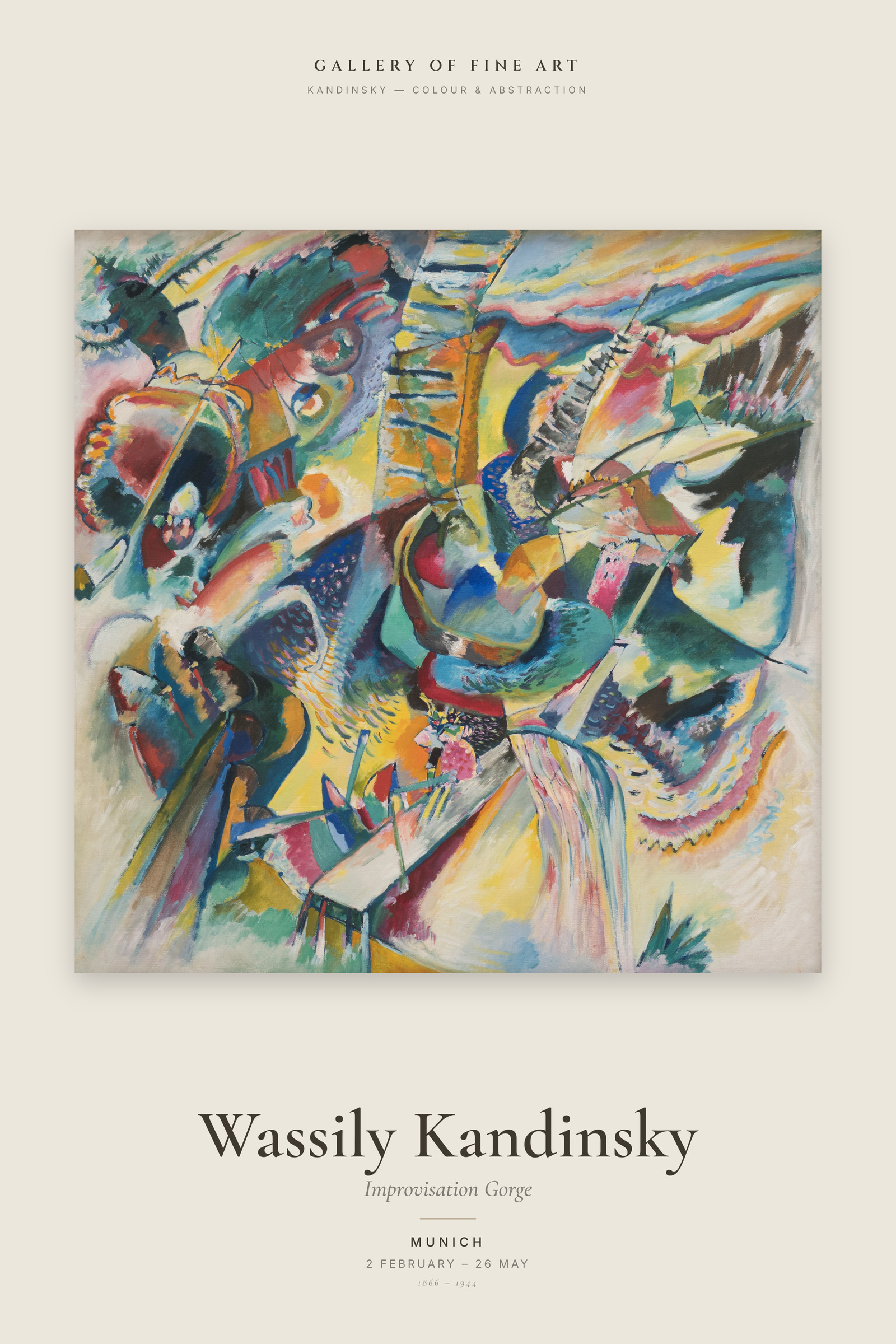 Improvisation Gorge — Exhibition Poster