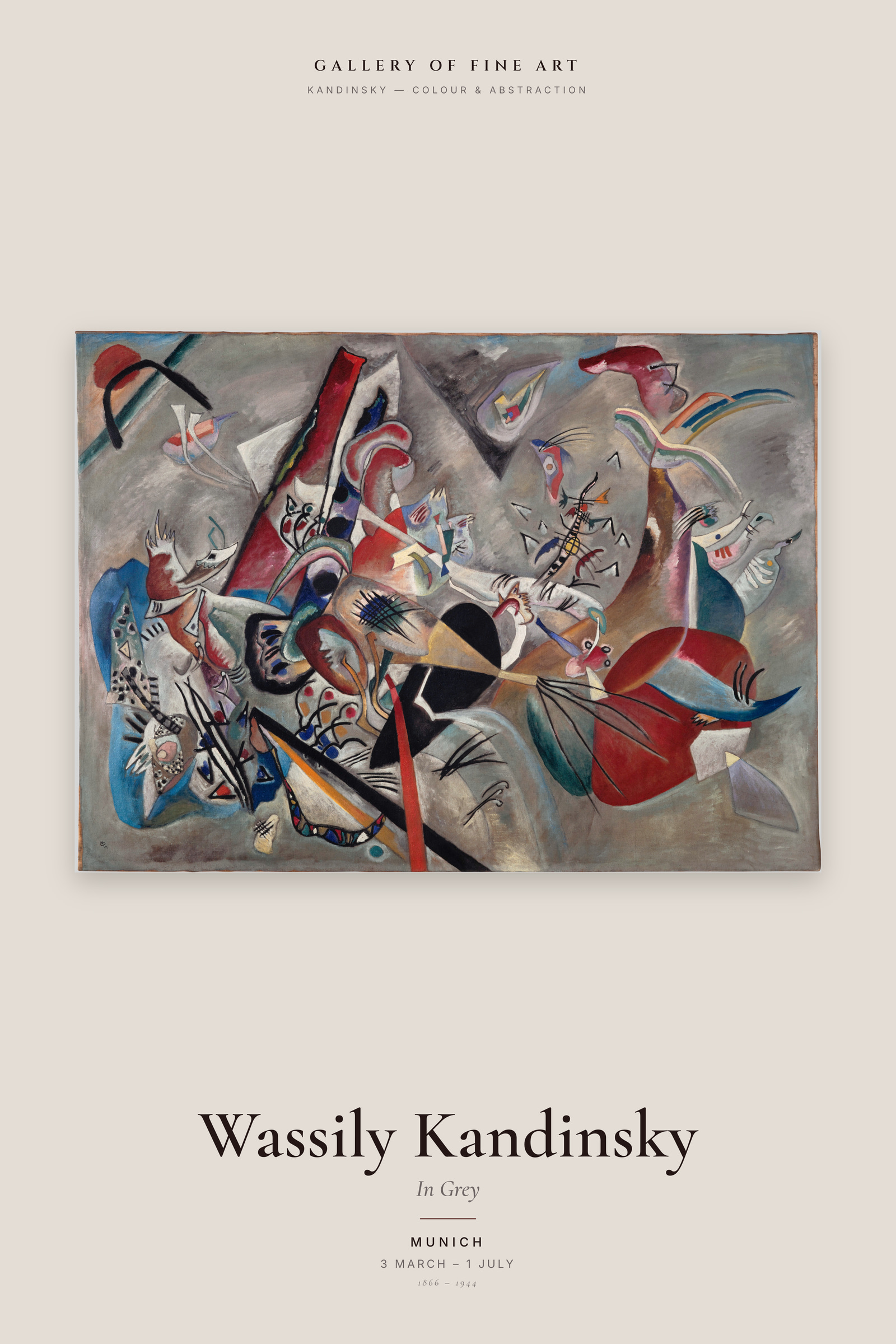 In Grey — Exhibition Poster
