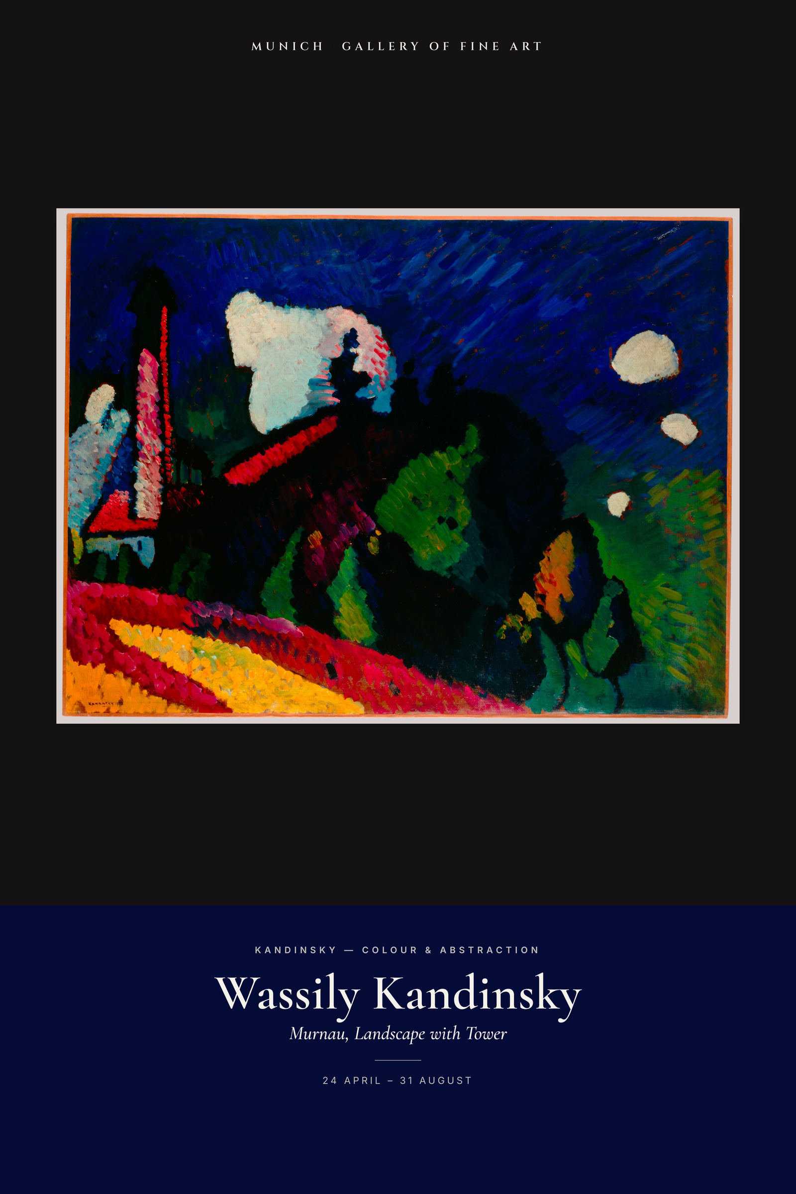Murnau, Landscape with Tower — Exhibition Poster