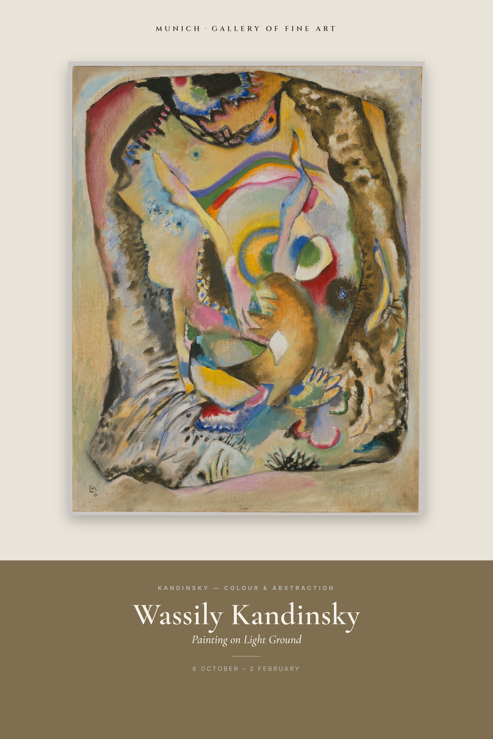 Painting on Light Ground — Exhibition Poster