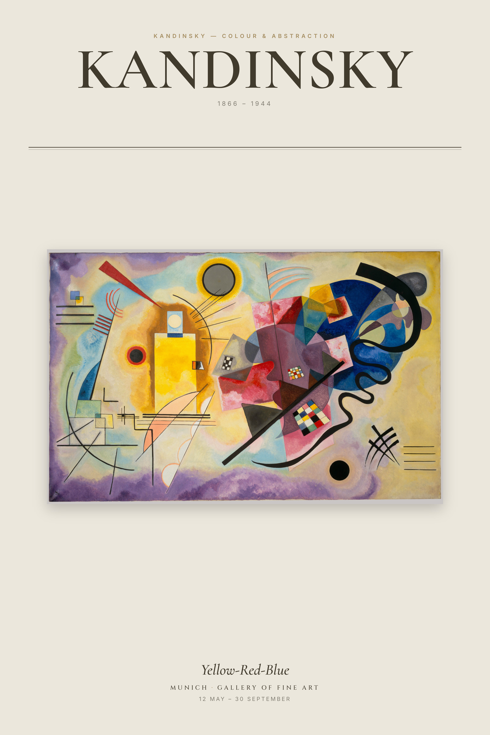 Yellow-Red-Blue — Exhibition Poster