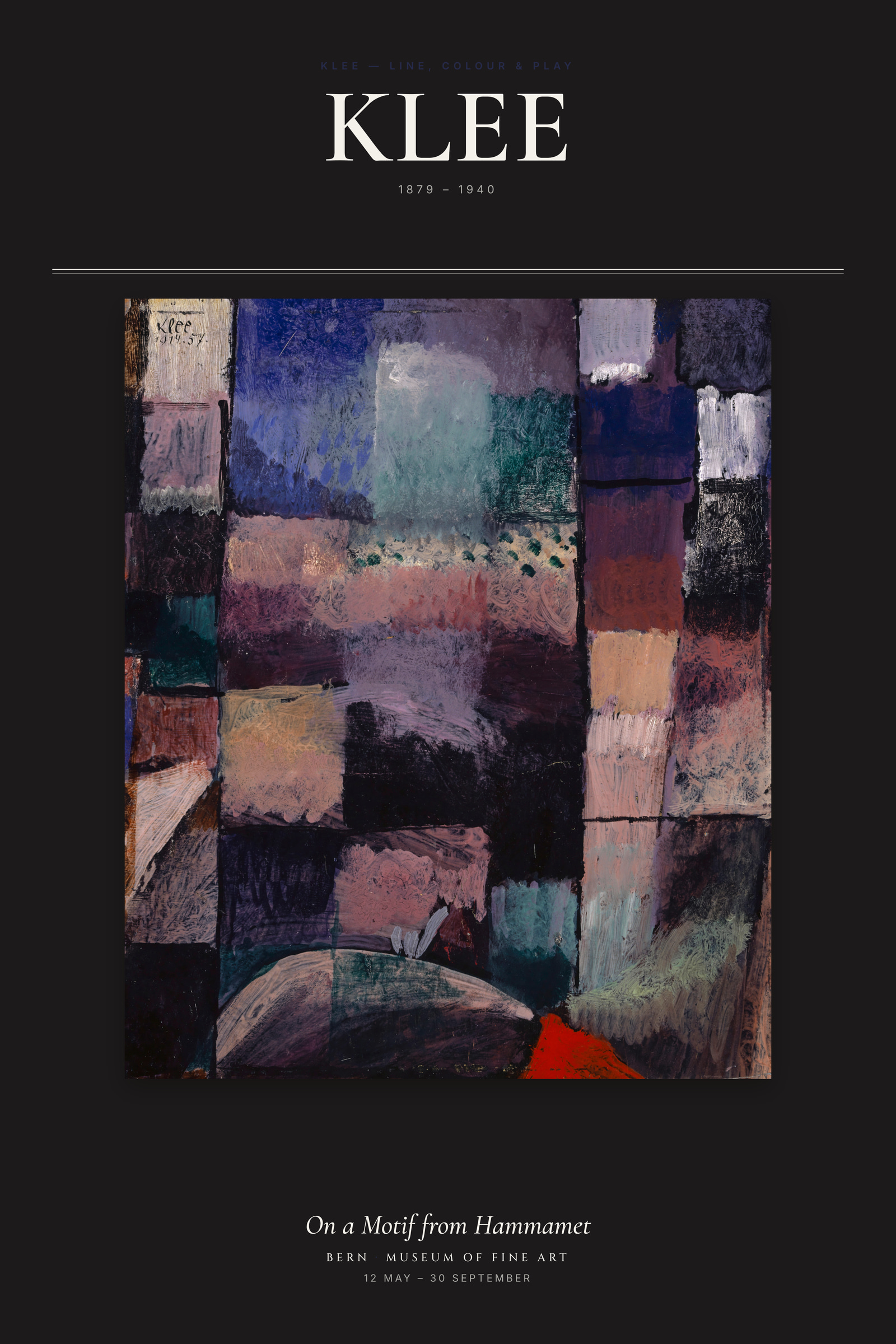 On a Motif from Hammamet — Exhibition Poster