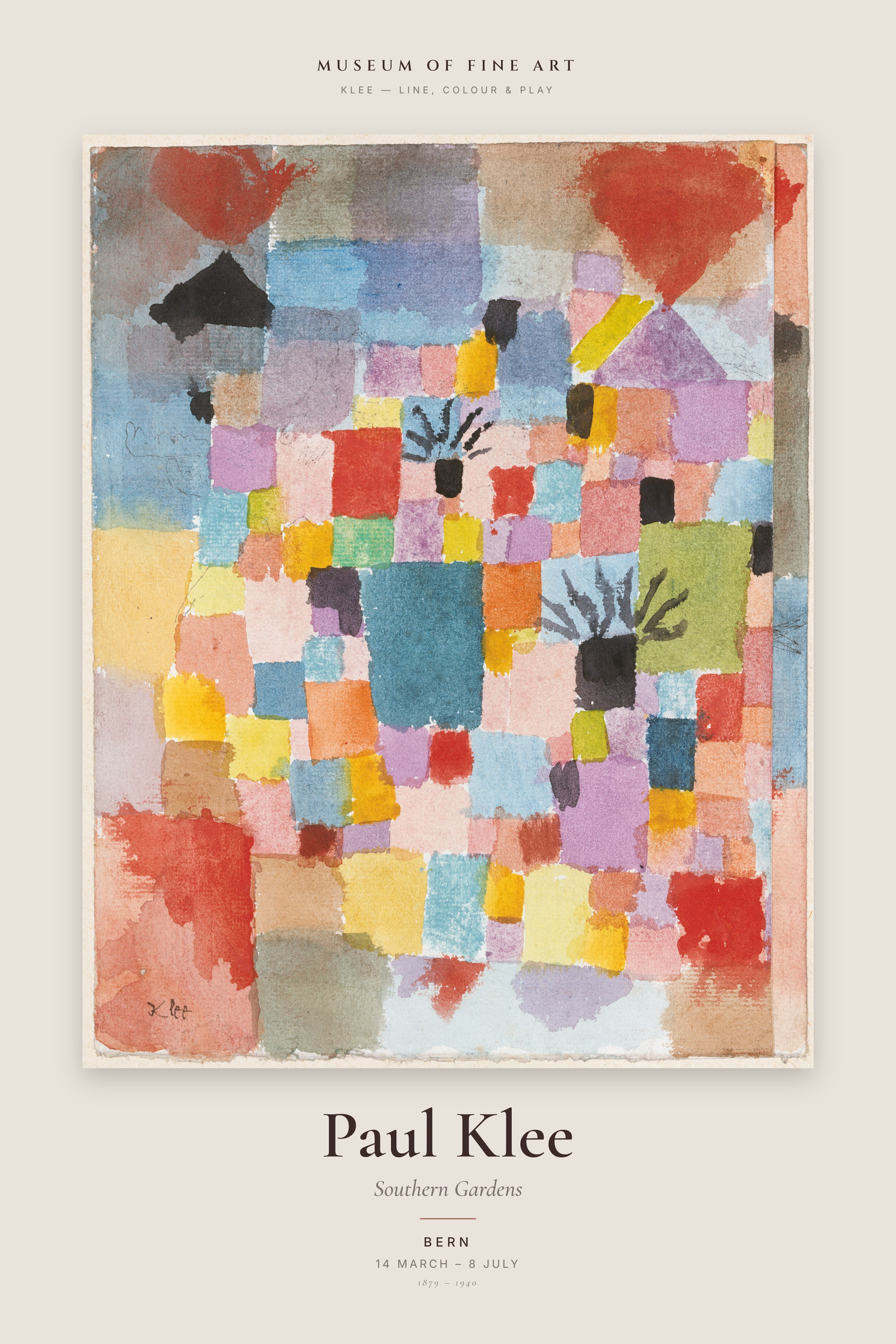 Southern Gardens — Exhibition Poster