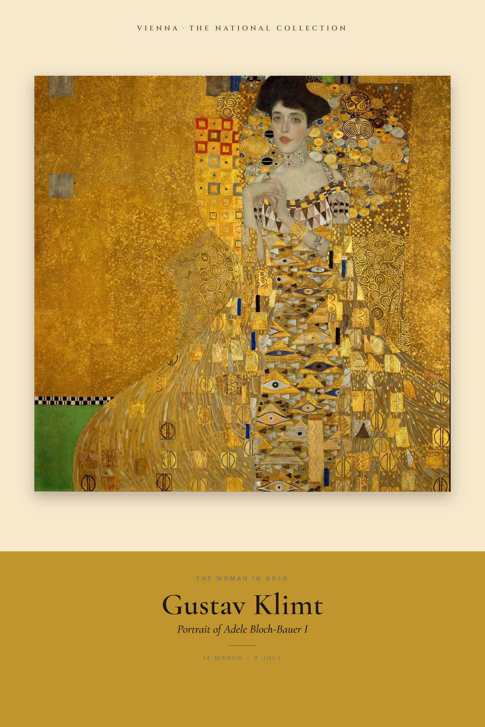Portrait of Adele Bloch-Bauer I — Exhibition Poster