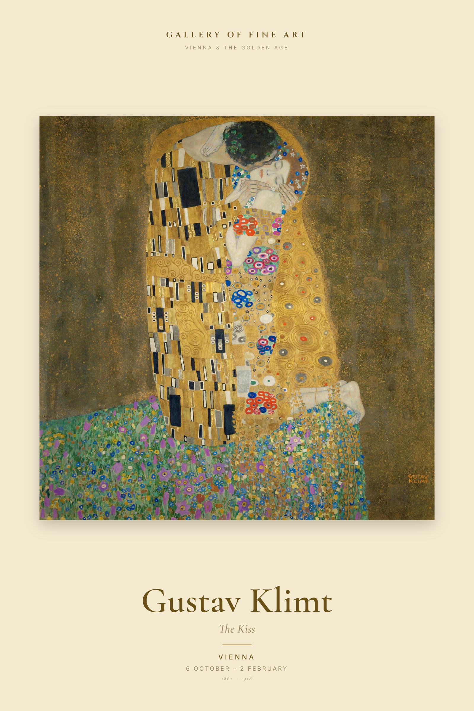 The Kiss — Exhibition Poster
