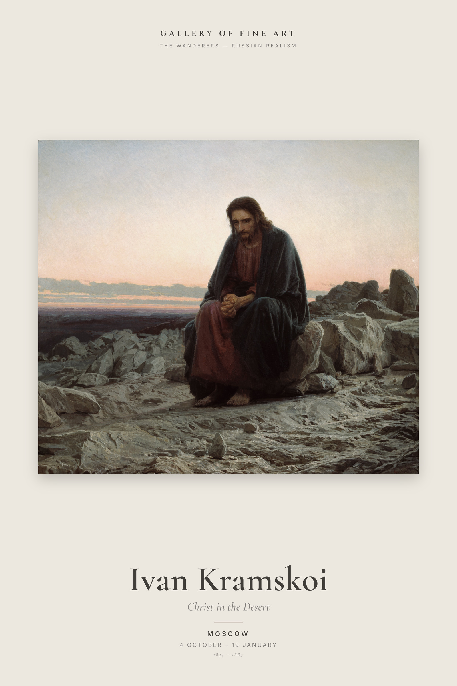 Christ in the Desert — Exhibition Poster