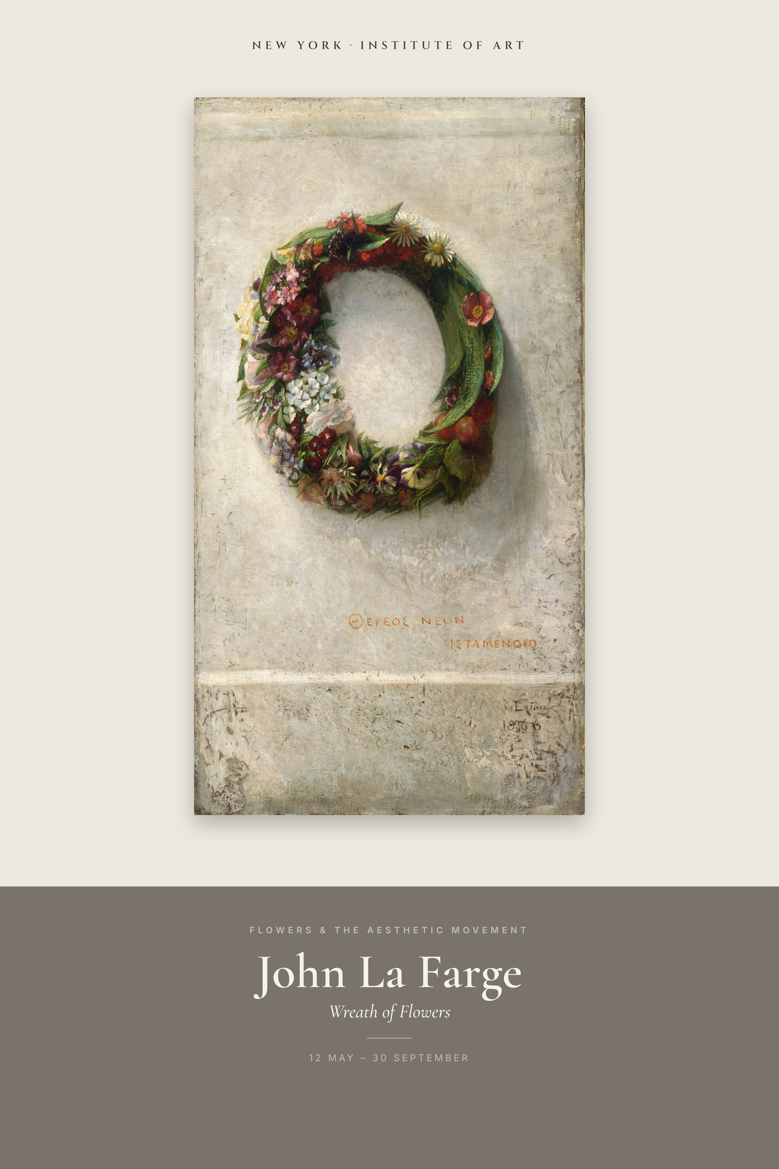 Wreath of Flowers — Exhibition Poster