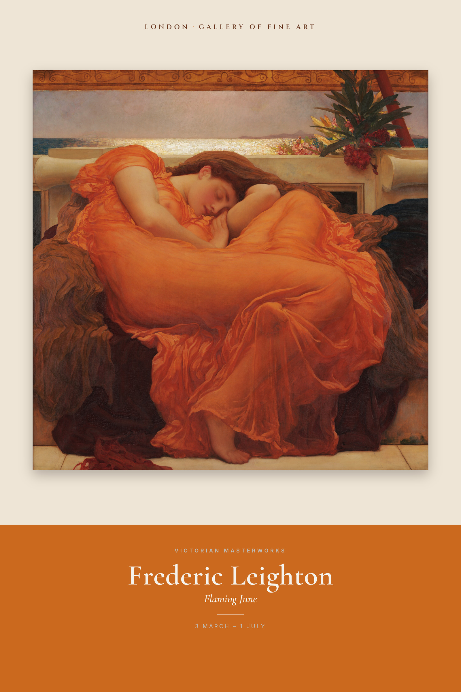 Flaming June — Exhibition Poster